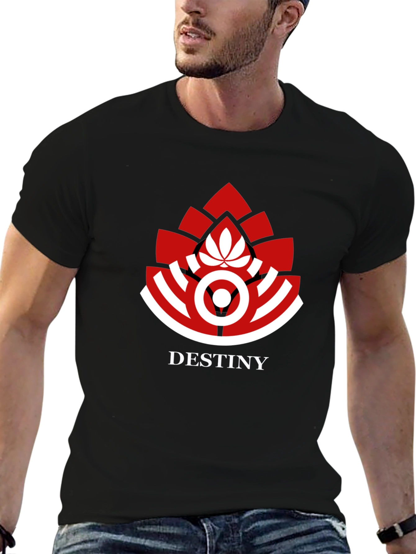 Destiny Logo Graphic Print Black T-Shirt