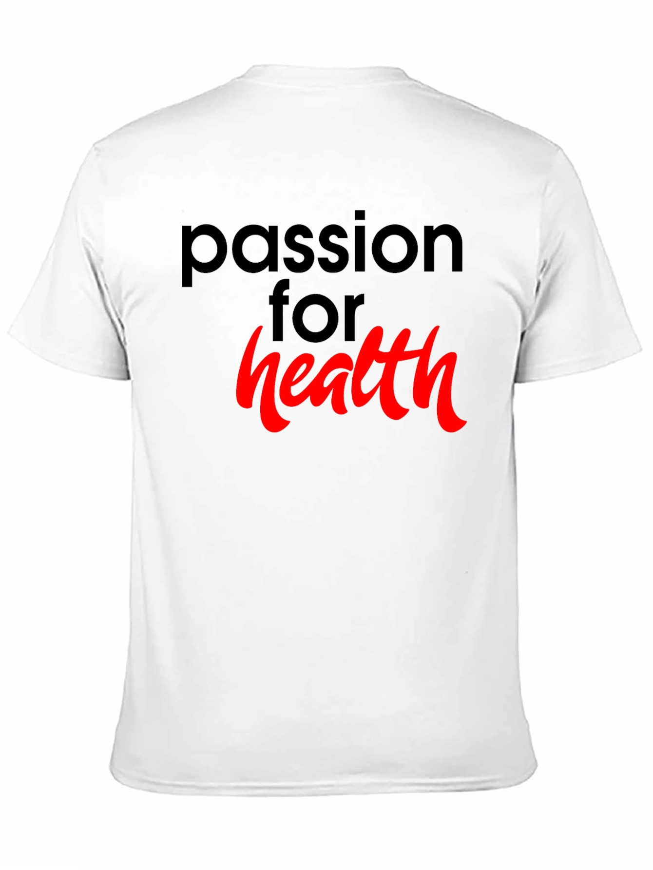 Passion for Health T-Shirt - Black Cotton Tee