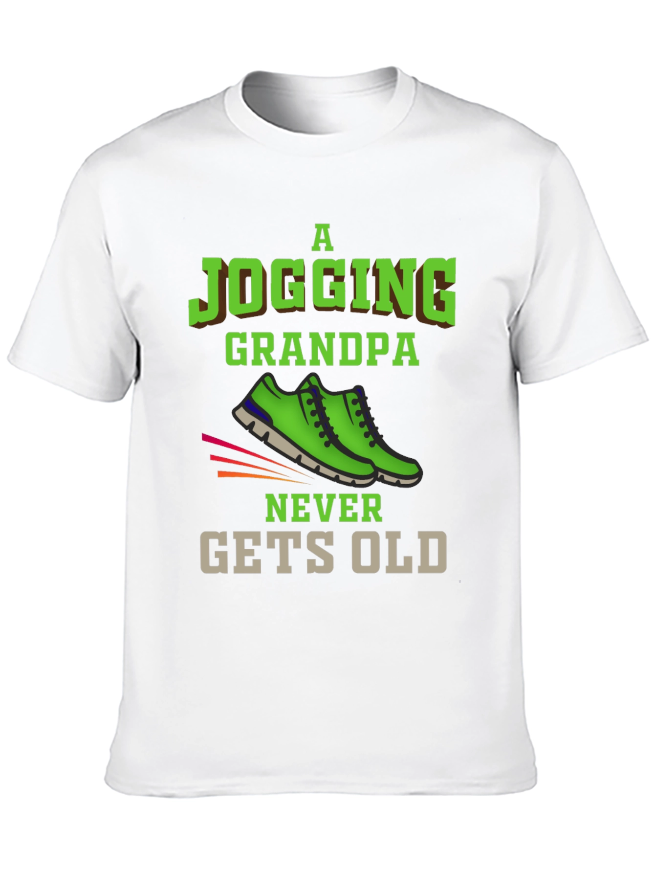 Jogging Grandpa T-Shirt - Never Gets Old