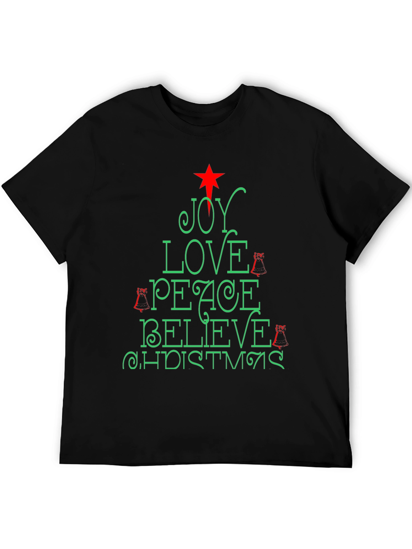 Holiday Christmas Joy Love Peace Tee