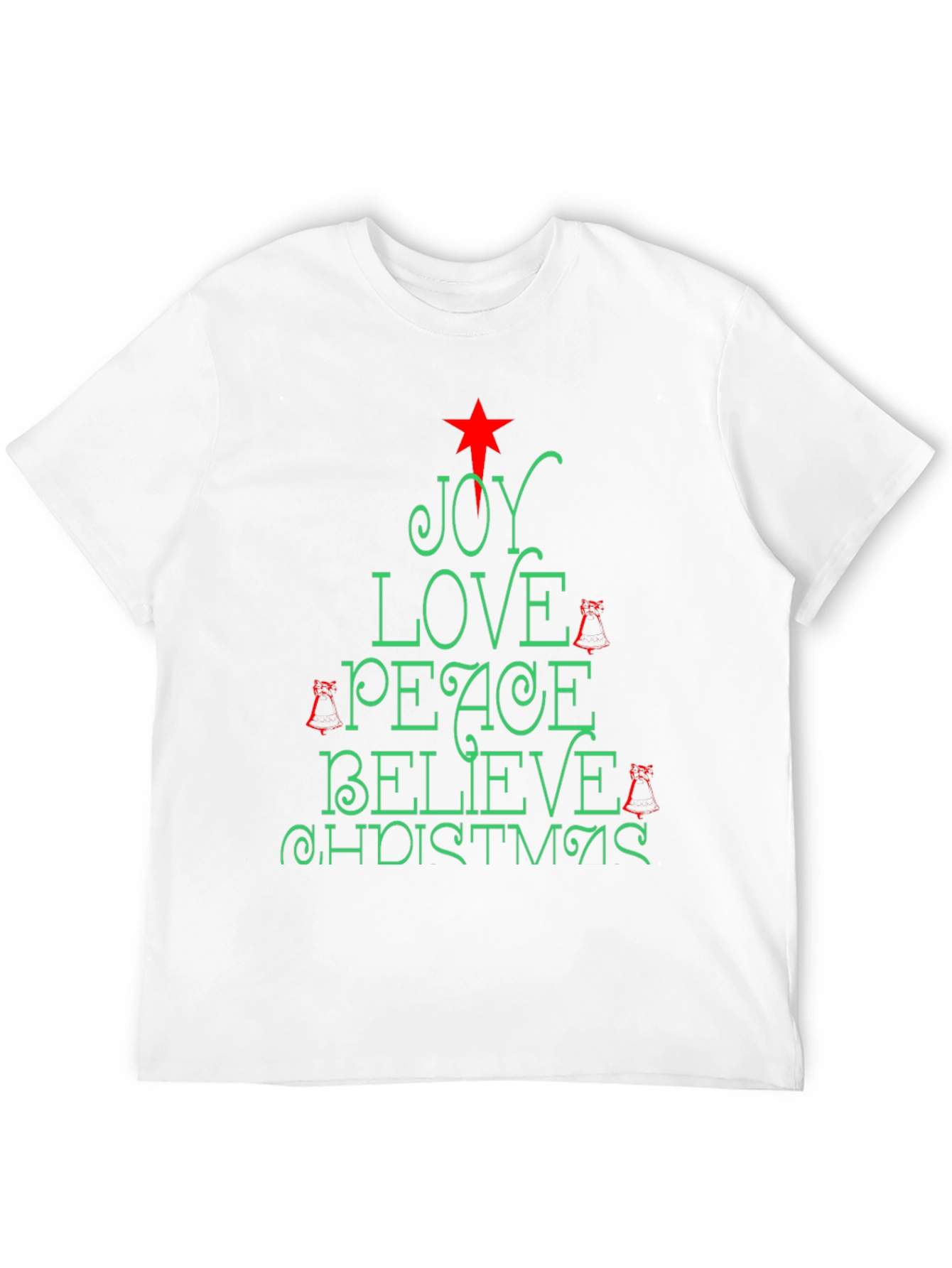 Holiday Christmas Joy Love Peace Tee