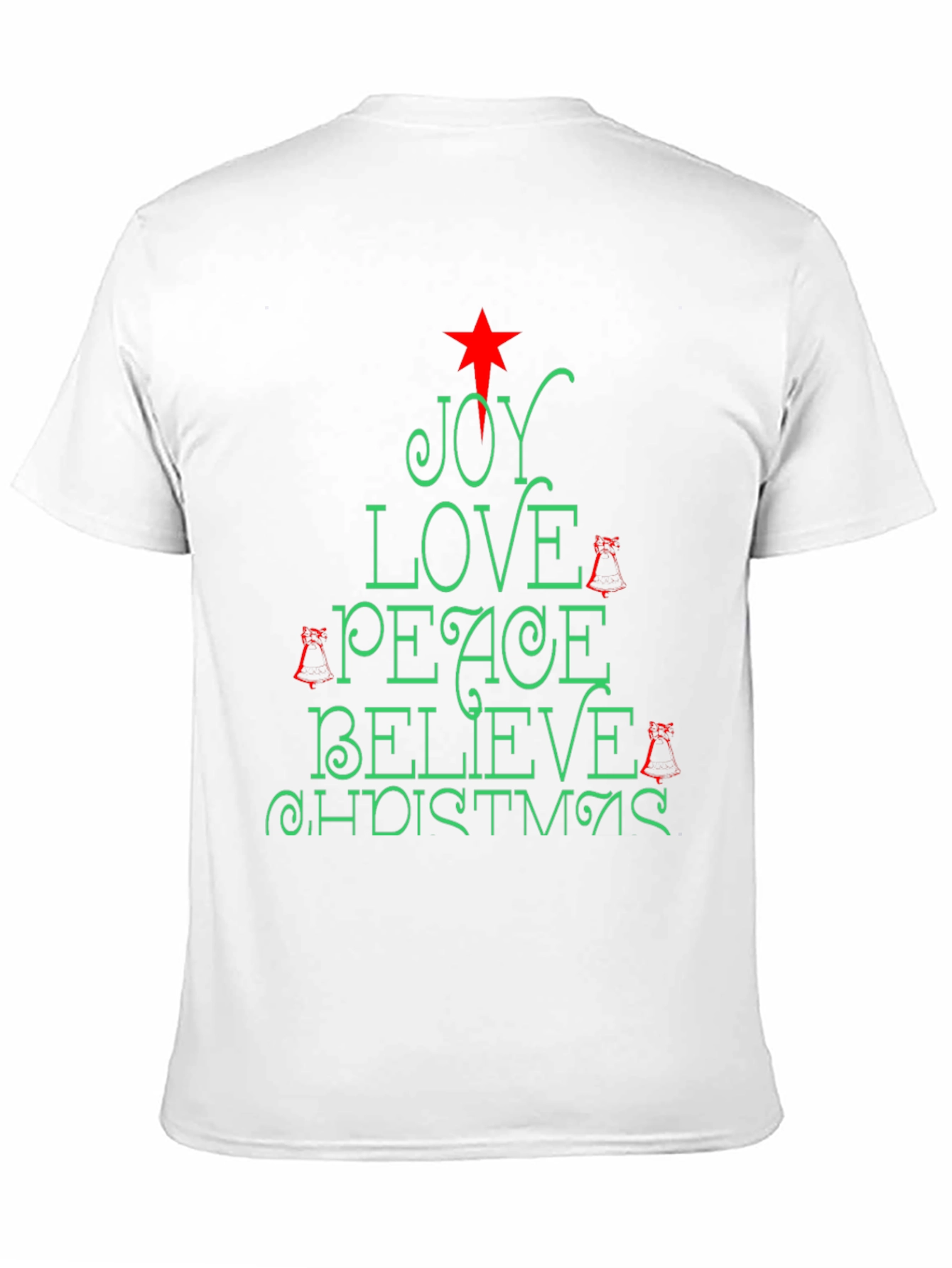 Holiday Christmas Joy Love Peace Tee