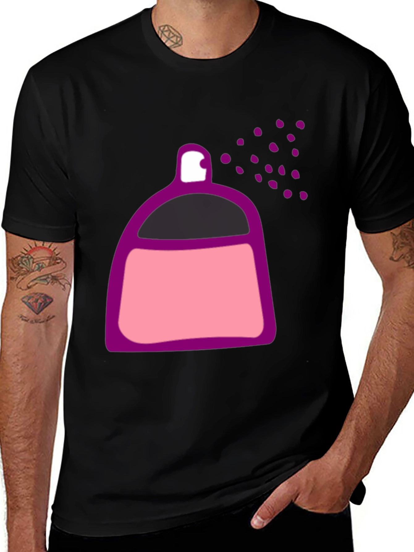 Spray Can Graphic Tee - Urban Style