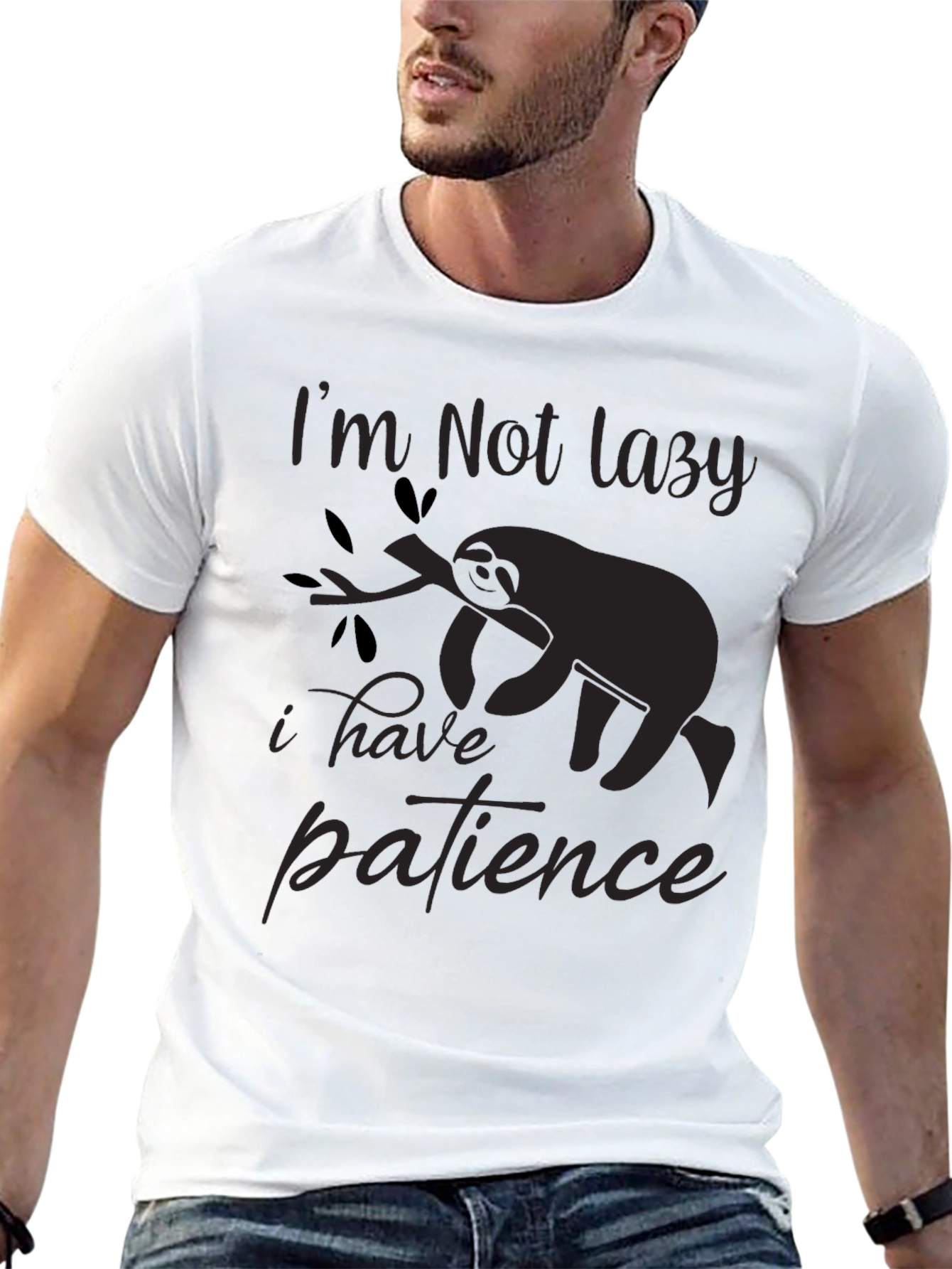 Im Not Lazy T-Shirt Sloth Patience Graphic Tee