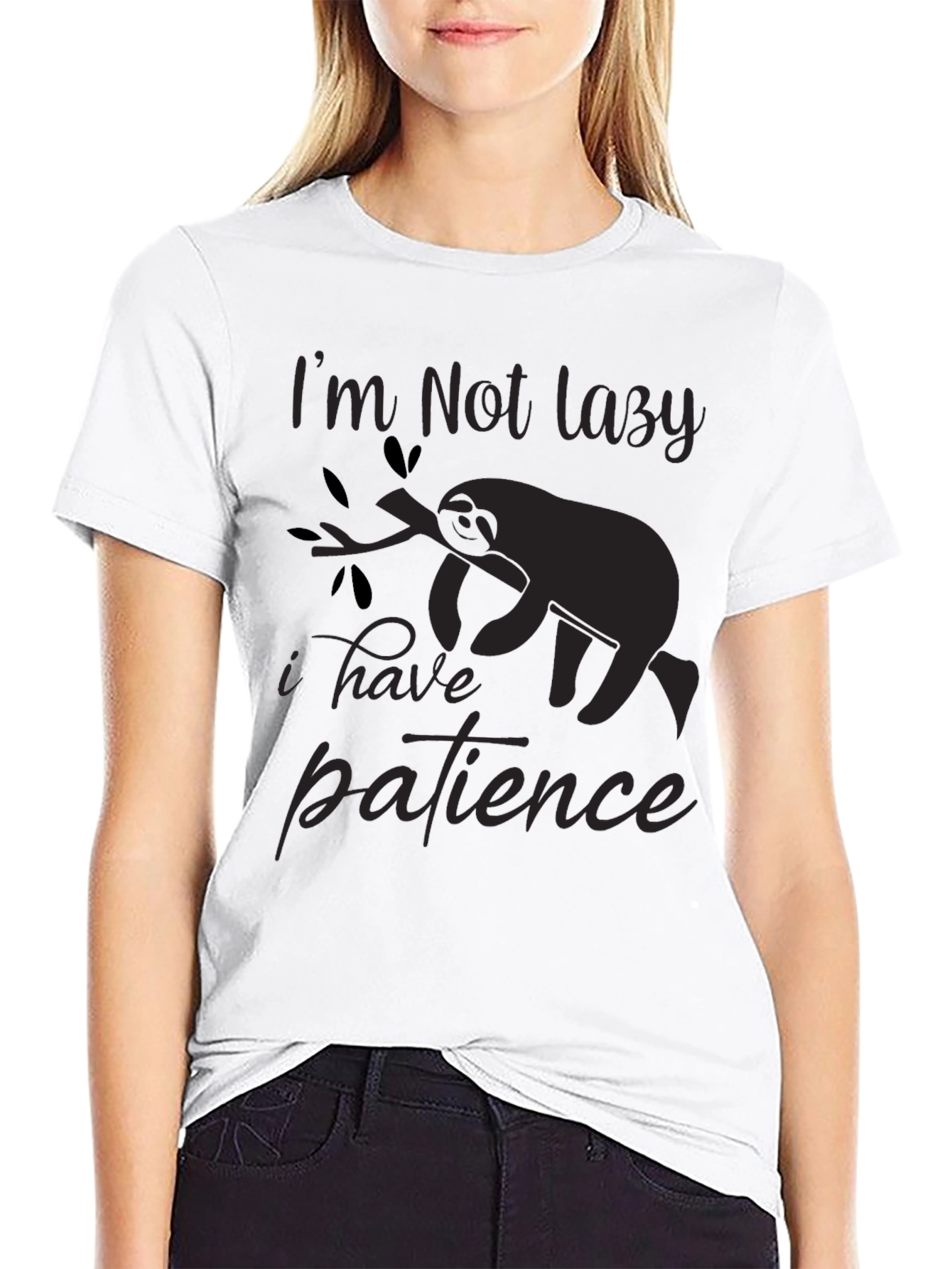 Im Not Lazy T-Shirt Sloth Patience Graphic Tee