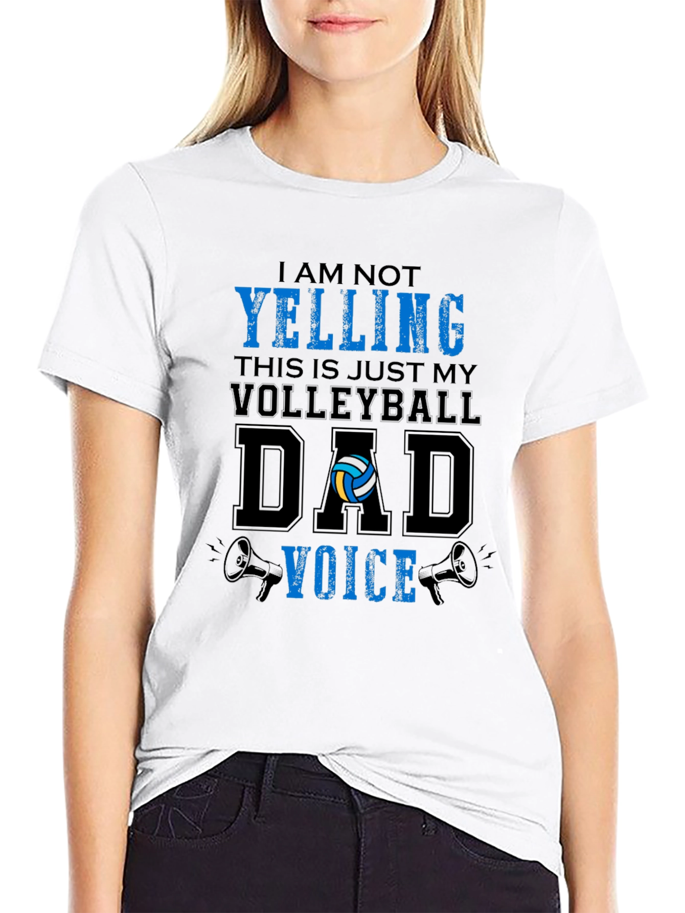Volleyball Dad Voice Graphic T-Shirt