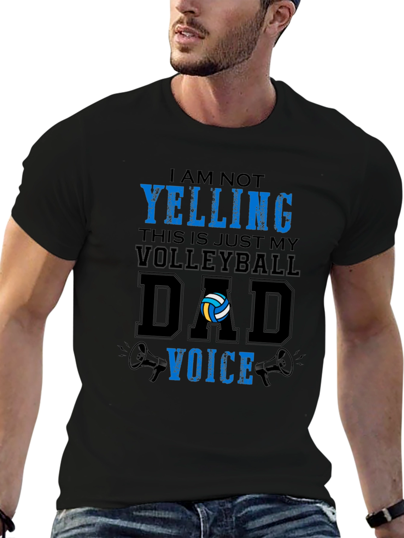 Volleyball Dad Voice Graphic T-Shirt