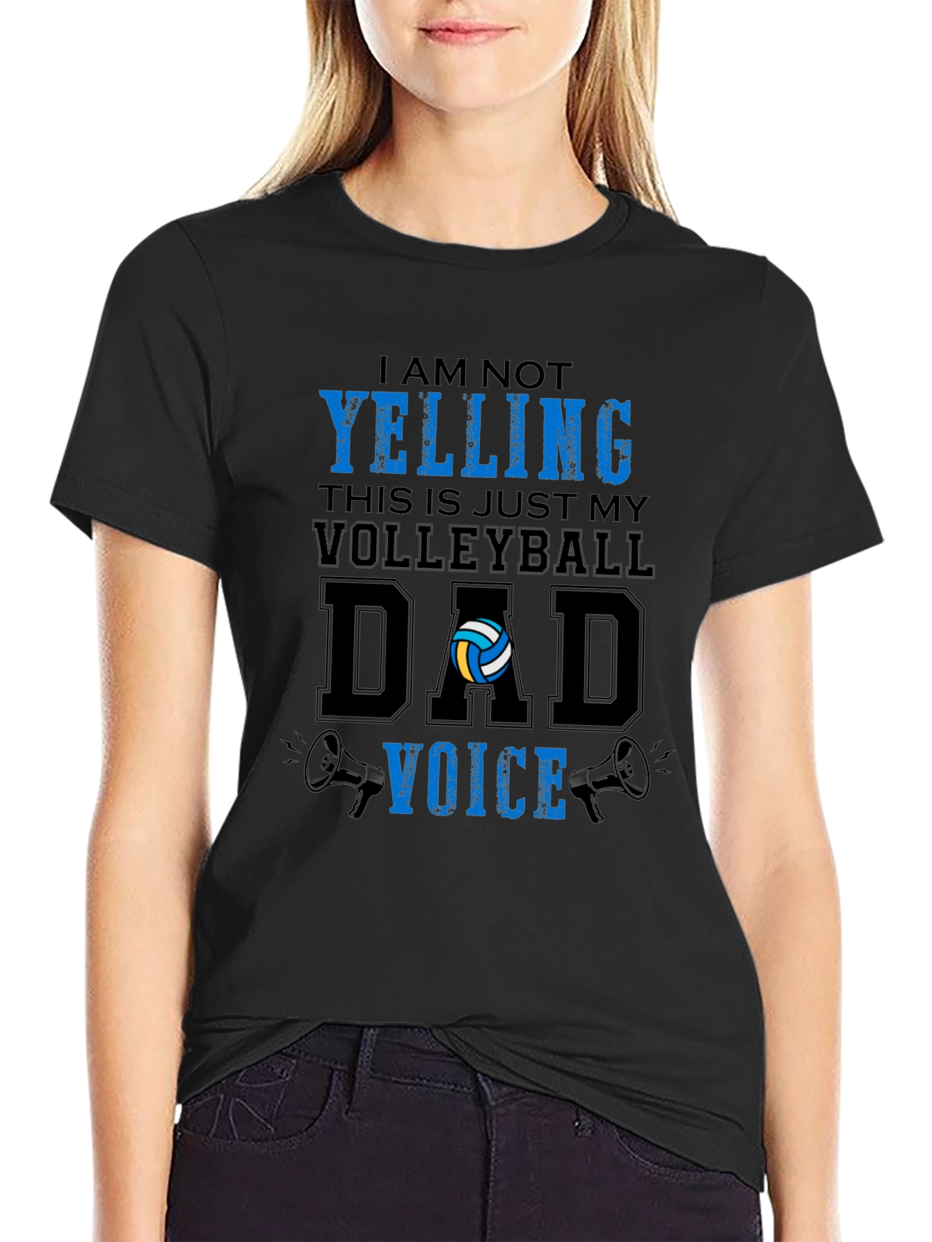 Volleyball Dad Voice Graphic T-Shirt