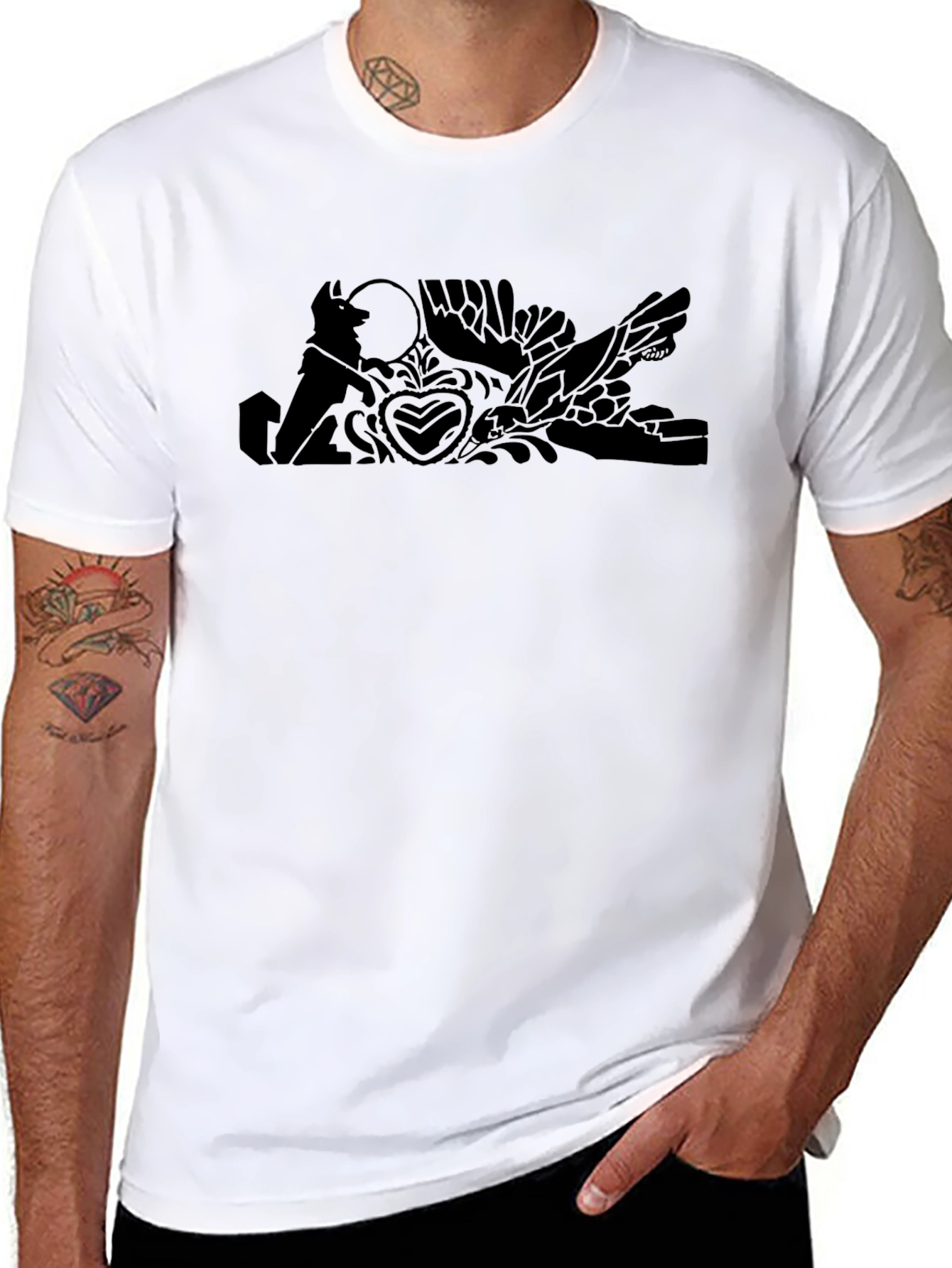 Silhouette Graphic Tee - Black