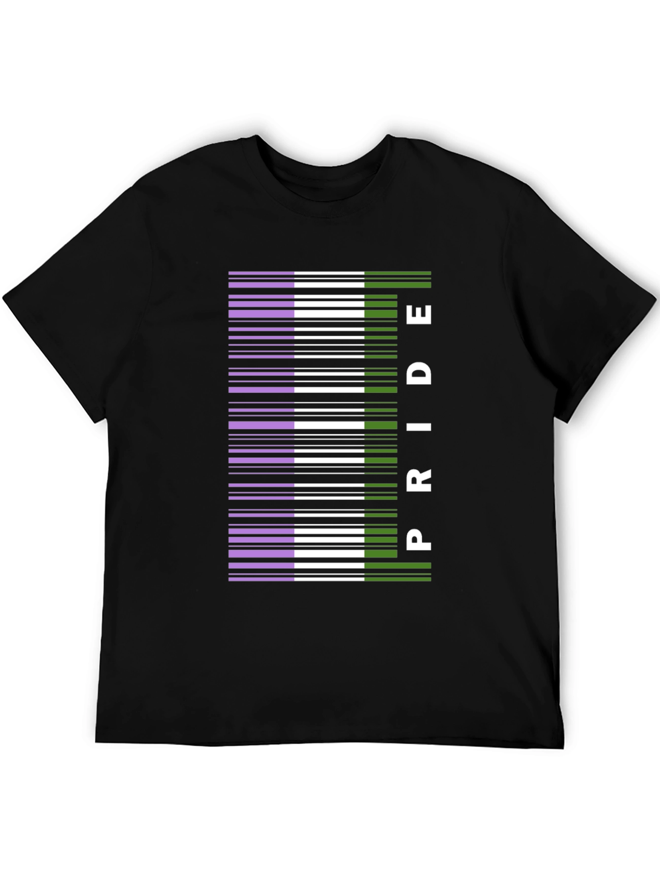 Pride Barcode Graphic Tee - Black