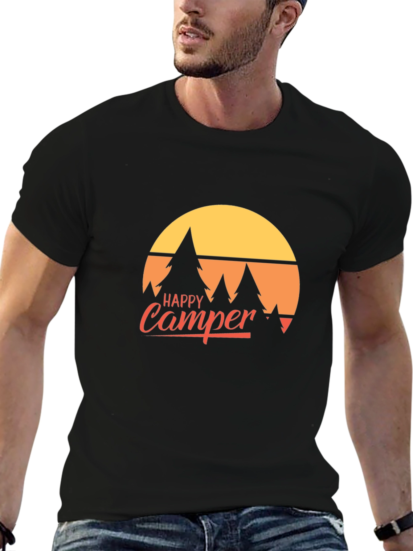 Happy Camper Graphic Tee - Adventure Awaits!