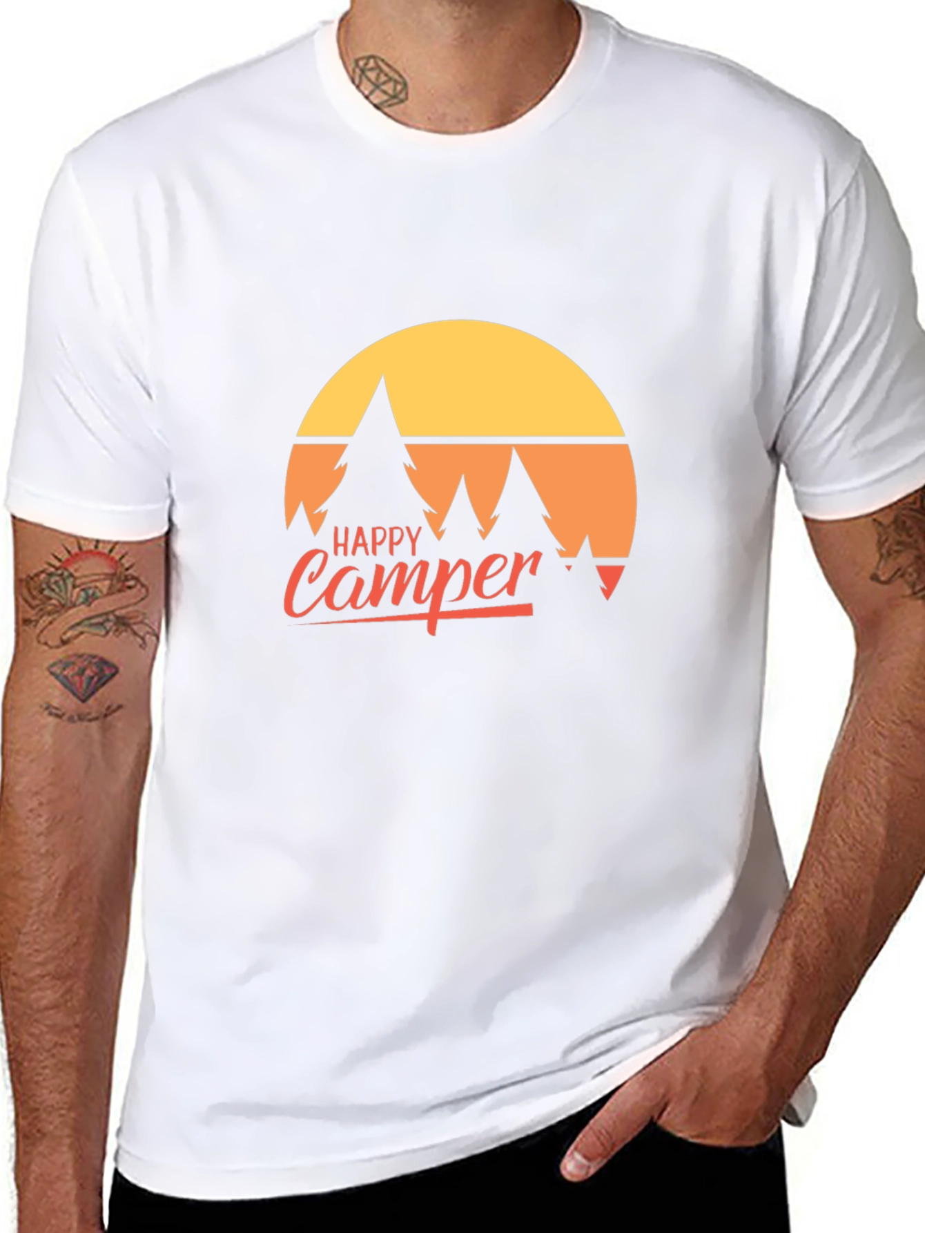 Happy Camper Graphic Tee - Adventure Awaits!