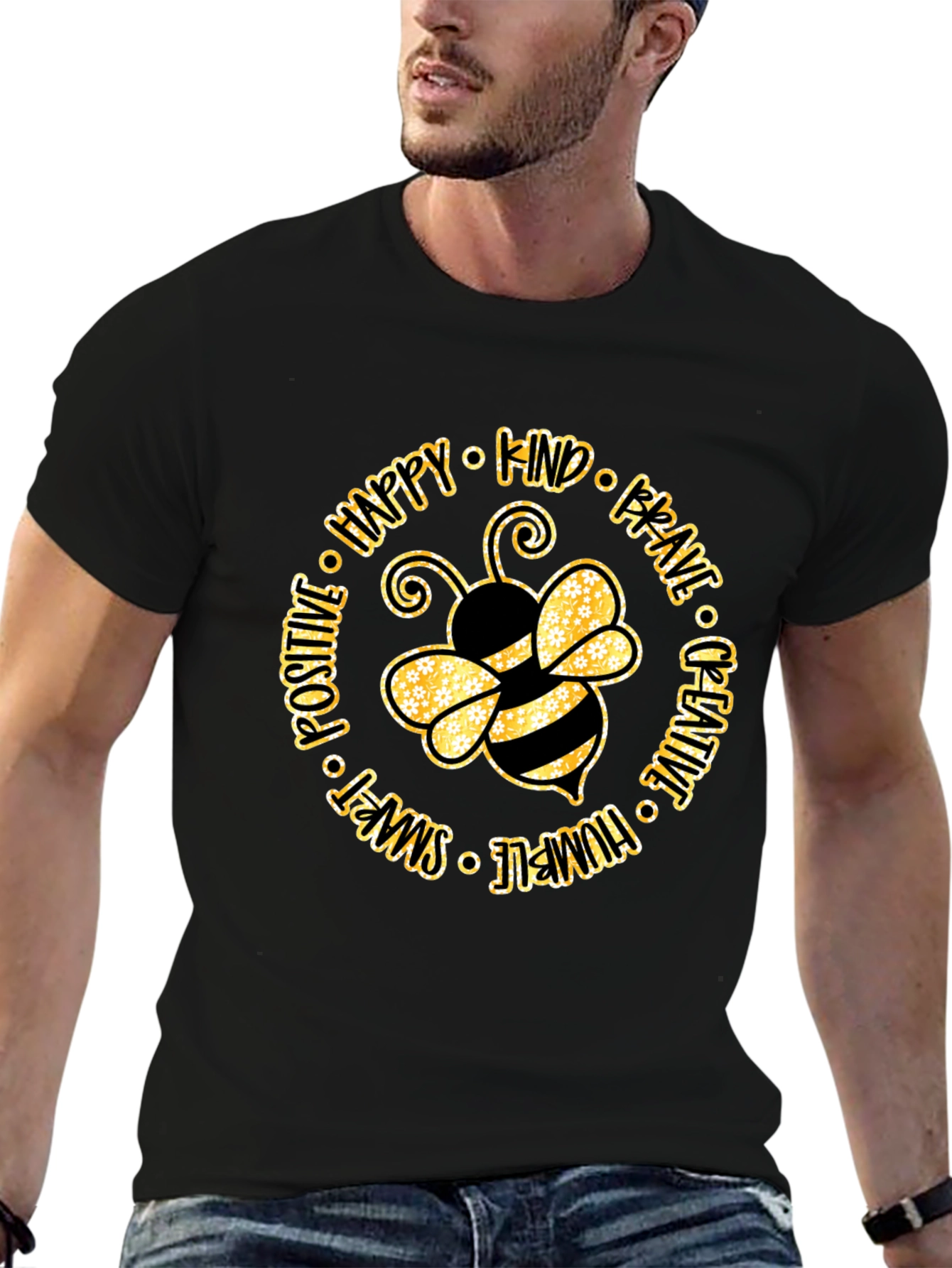Bee Kind Graphic Tee - Positive Vibes Shirt