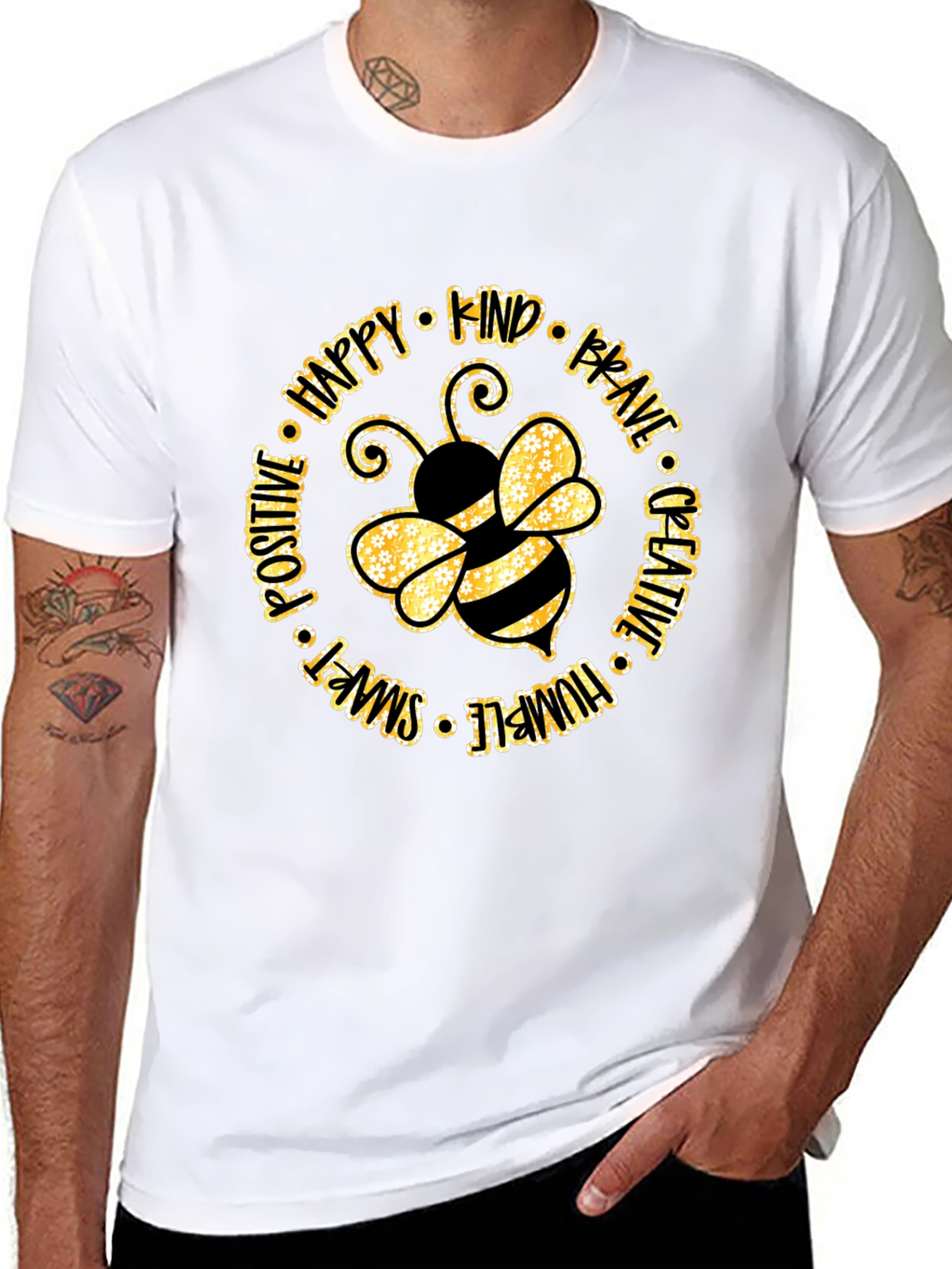Bee Kind Graphic Tee - Positive Vibes Shirt