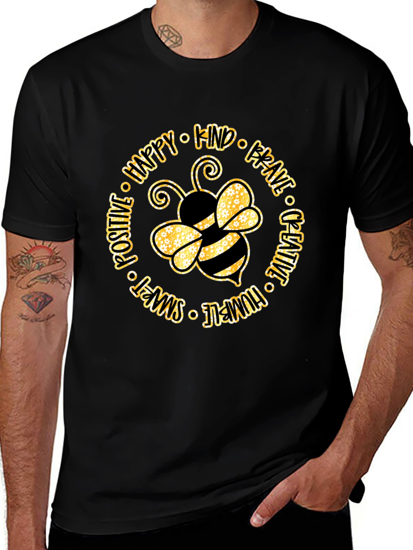 Bee Kind Graphic Tee - Positive Vibes Shirt