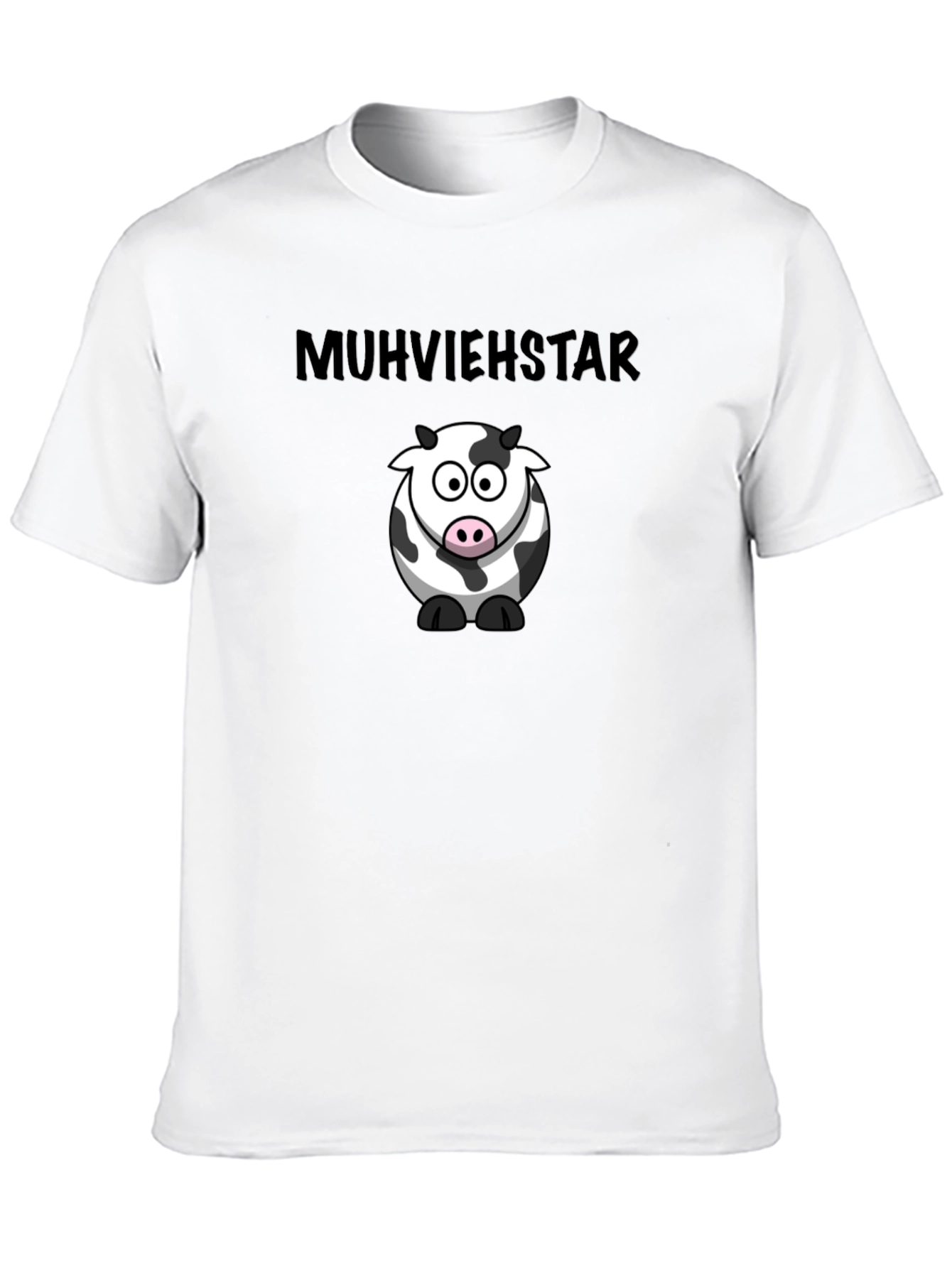 Muhviehstar Cow Graphic Black T-Shirt