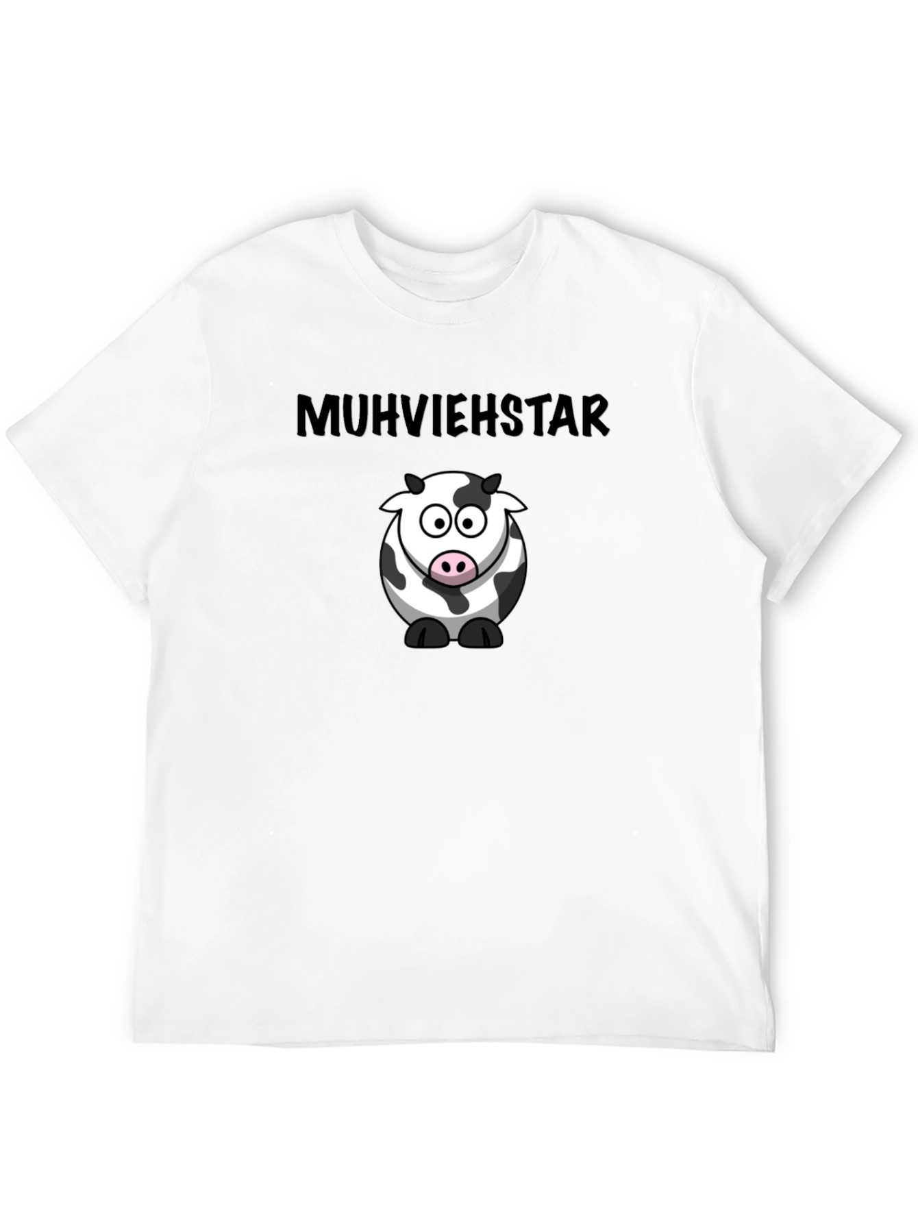 Muhviehstar Cow Graphic Black T-Shirt