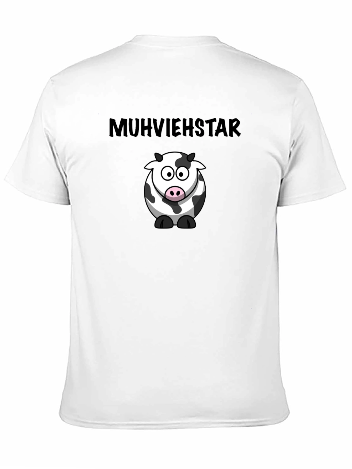 Muhviehstar Cow Graphic Black T-Shirt
