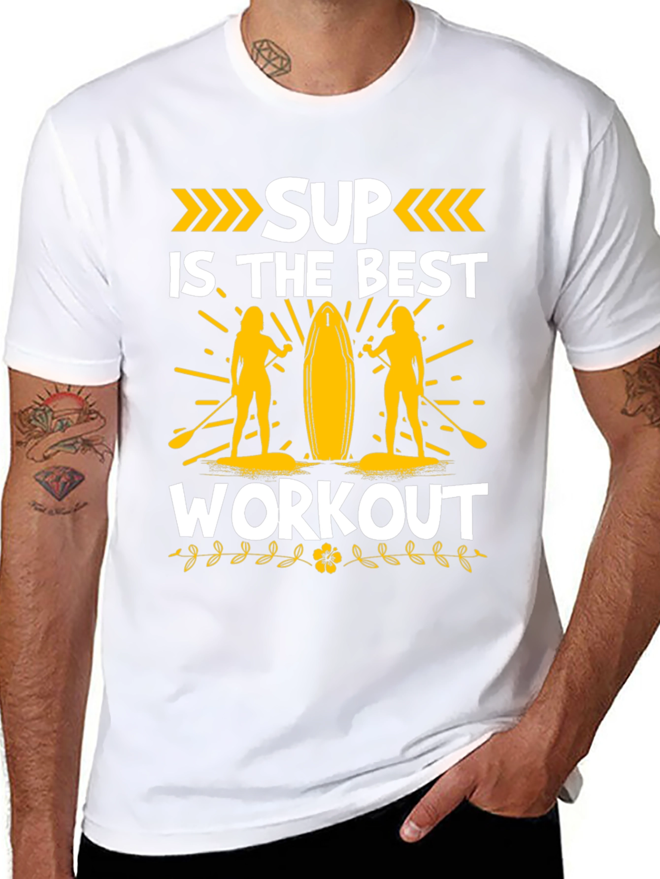 SUP Workout T-Shirt: Stand-Up Paddle Boarding