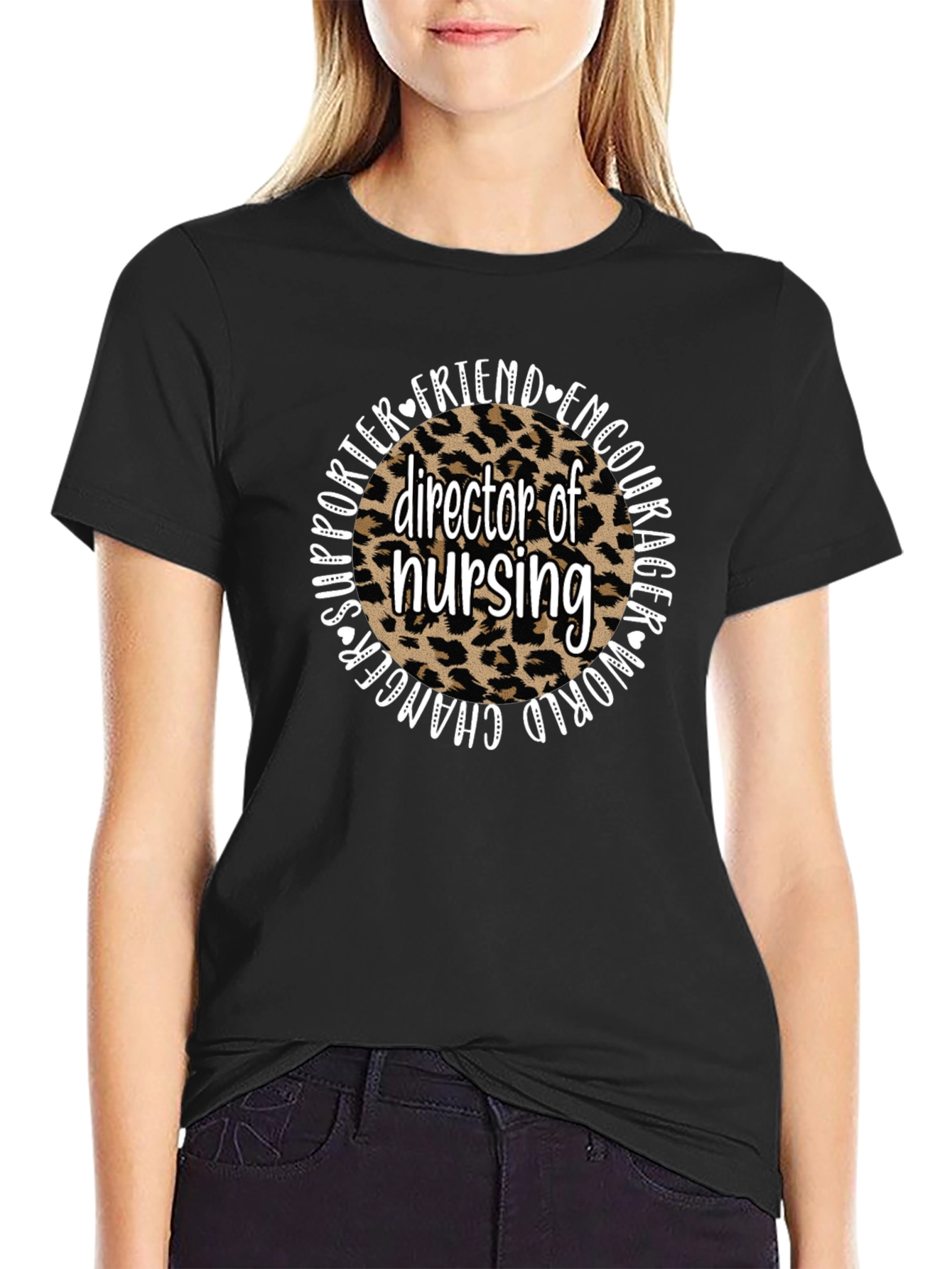 Director of Nursing Leopard Print T-Shirt