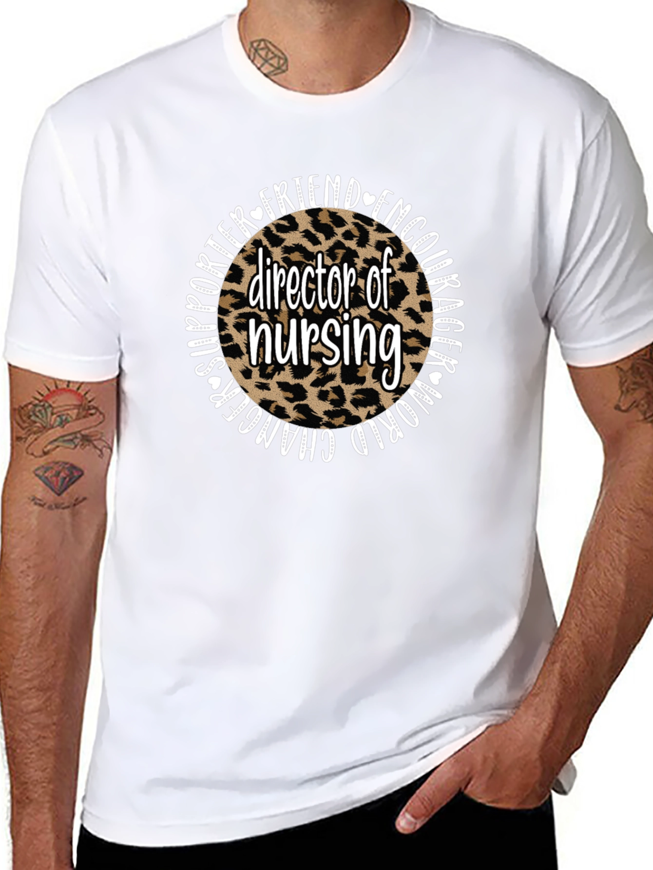 Director of Nursing Leopard Print T-Shirt