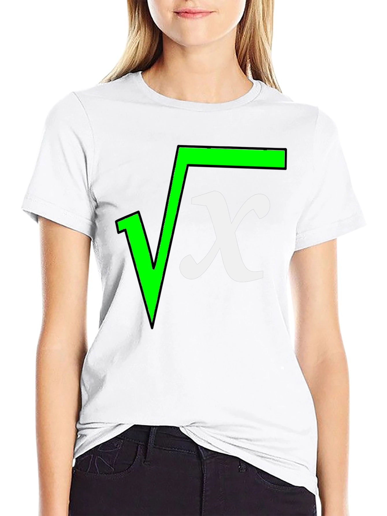 Square Root X Funny Math T-Shirt