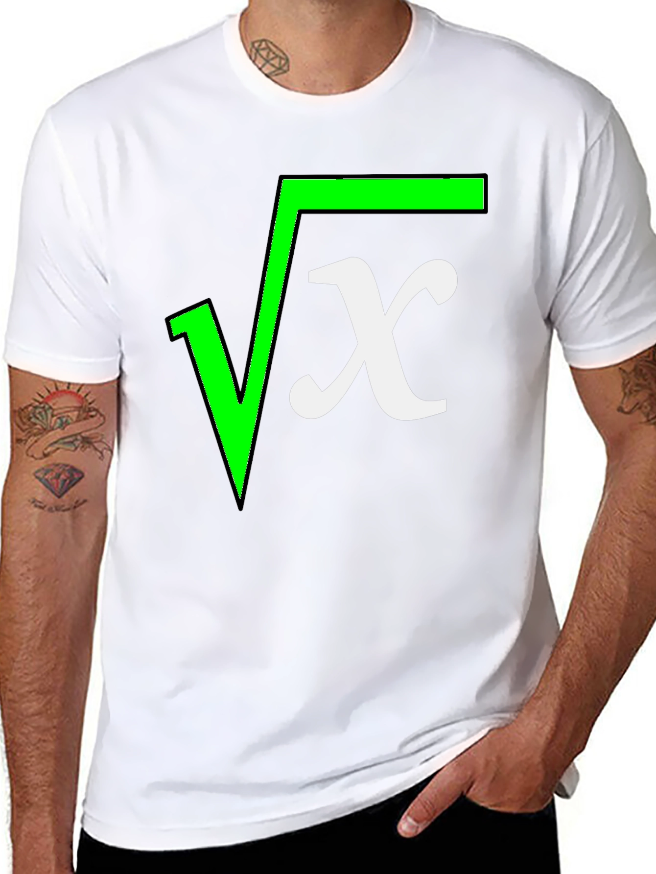 Square Root X Funny Math T-Shirt