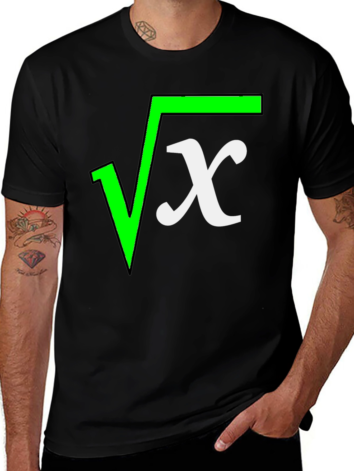 Square Root X Funny Math T-Shirt