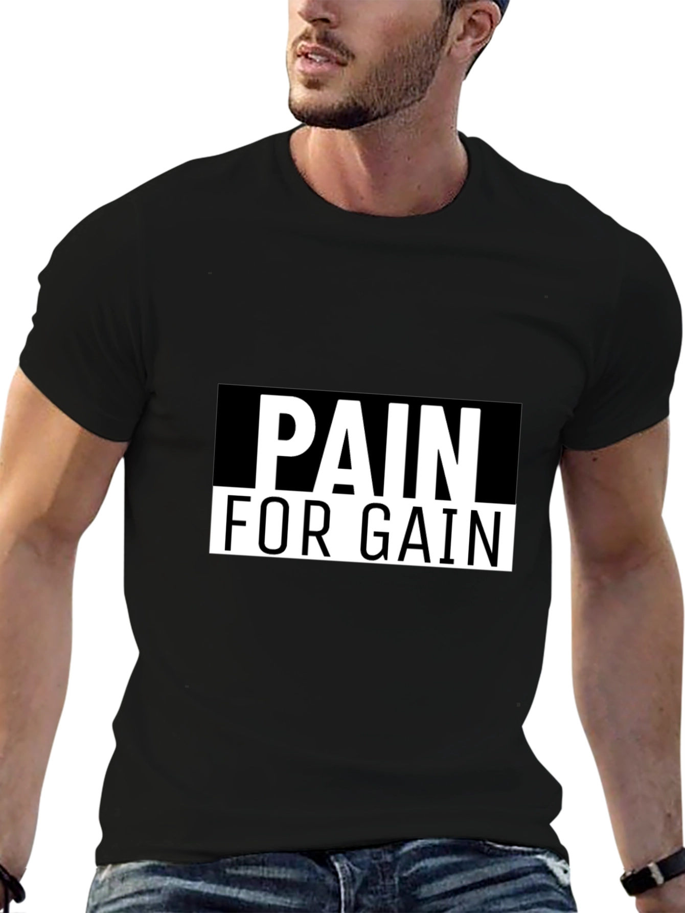 Pain For Gain Black T-Shirt