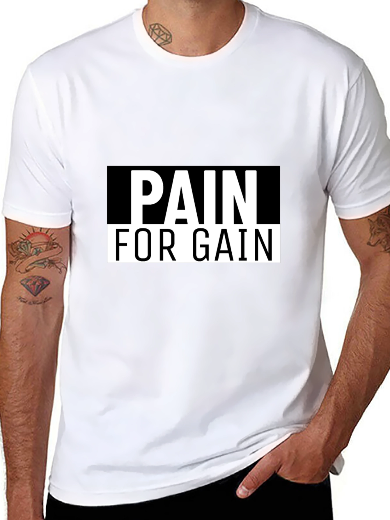 Pain For Gain Black T-Shirt