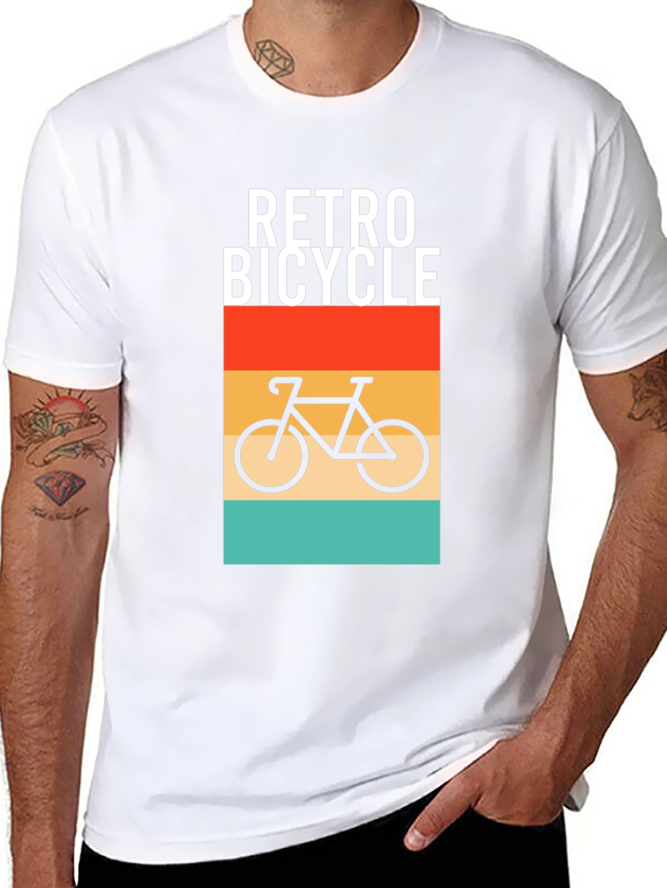 Retro Bicycle Graphic T-Shirt - Stylish Comfort