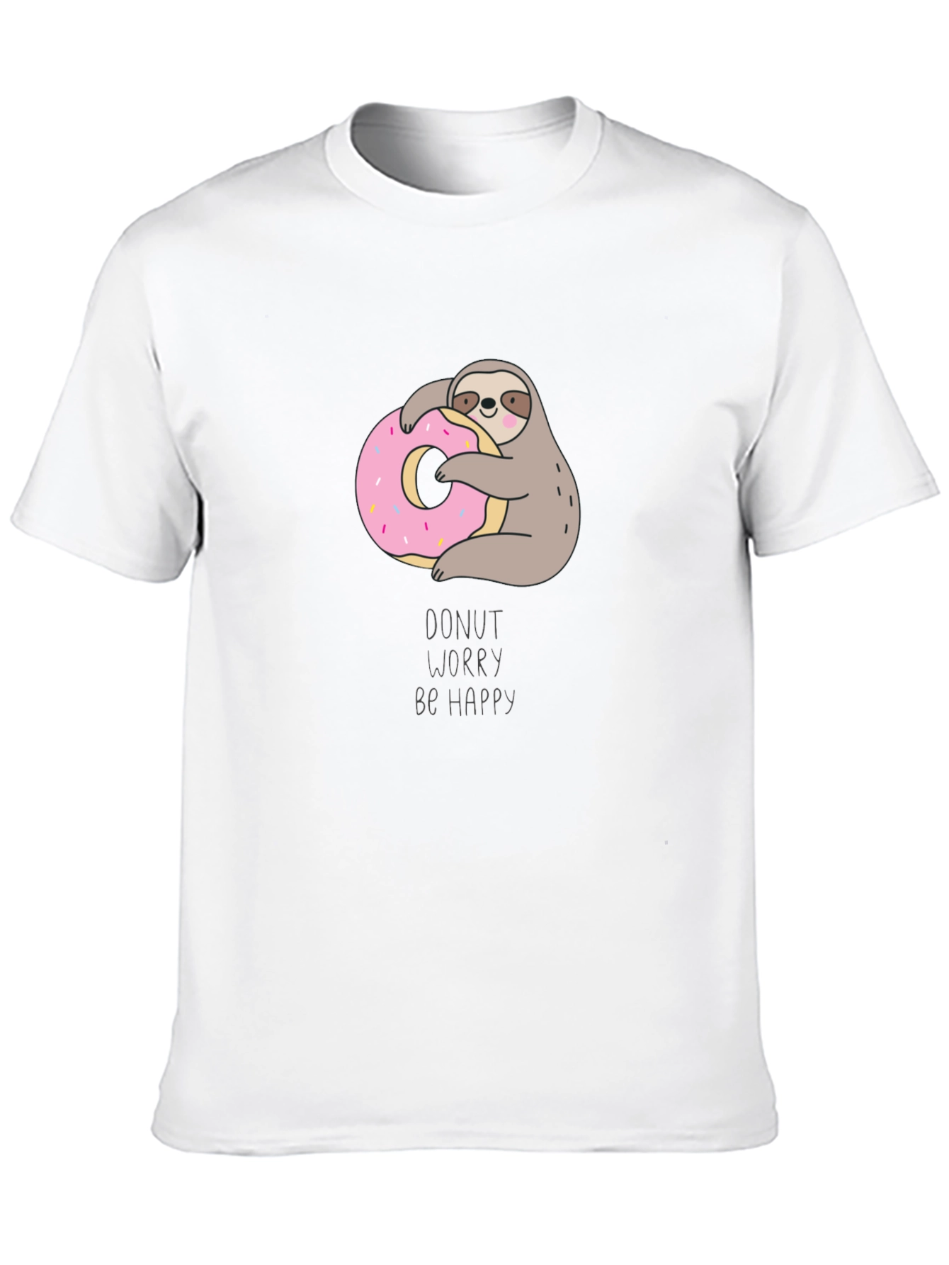 Donut Worry Be Happy Sloth T-Shirt