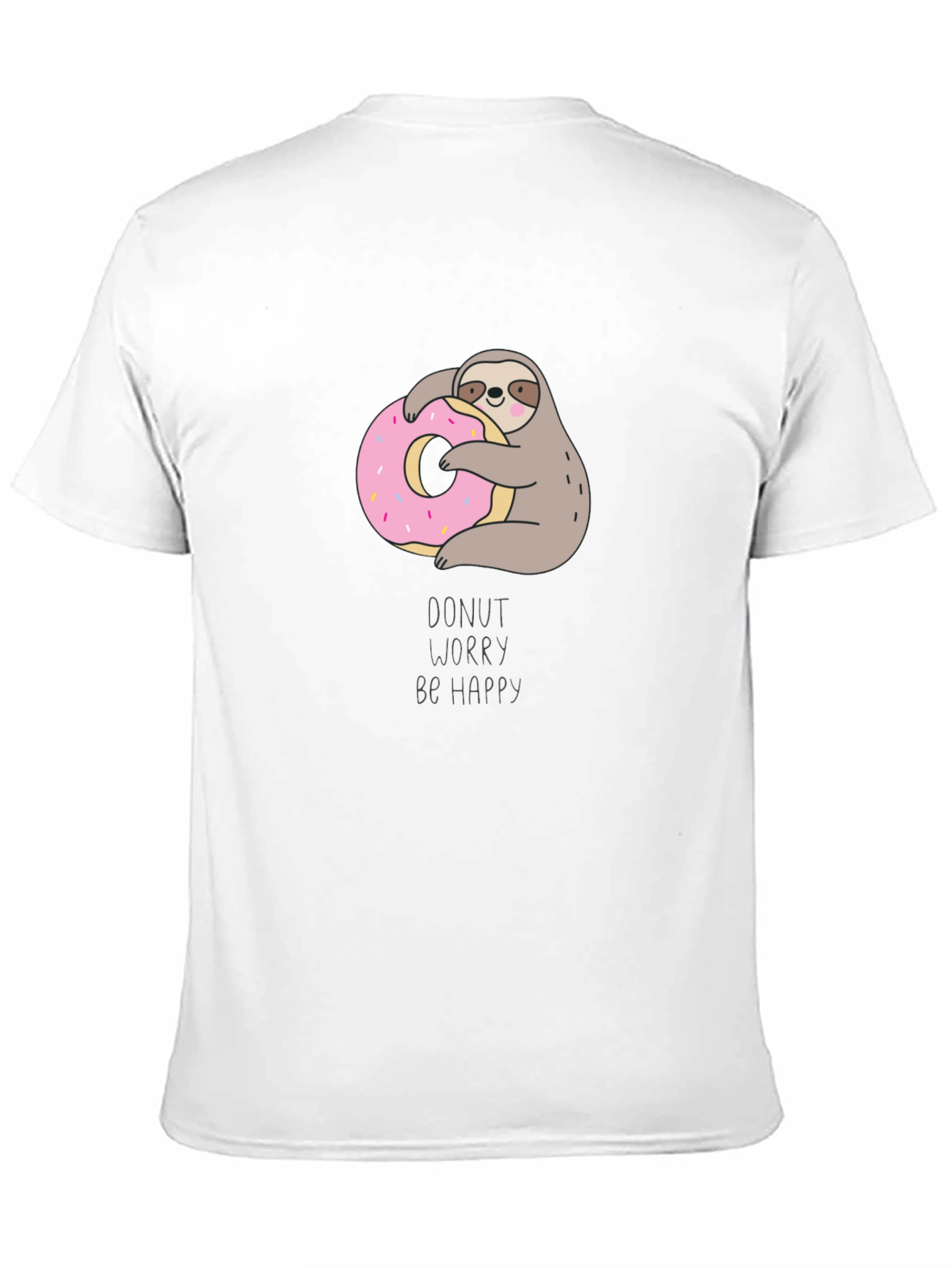 Donut Worry Be Happy Sloth T-Shirt