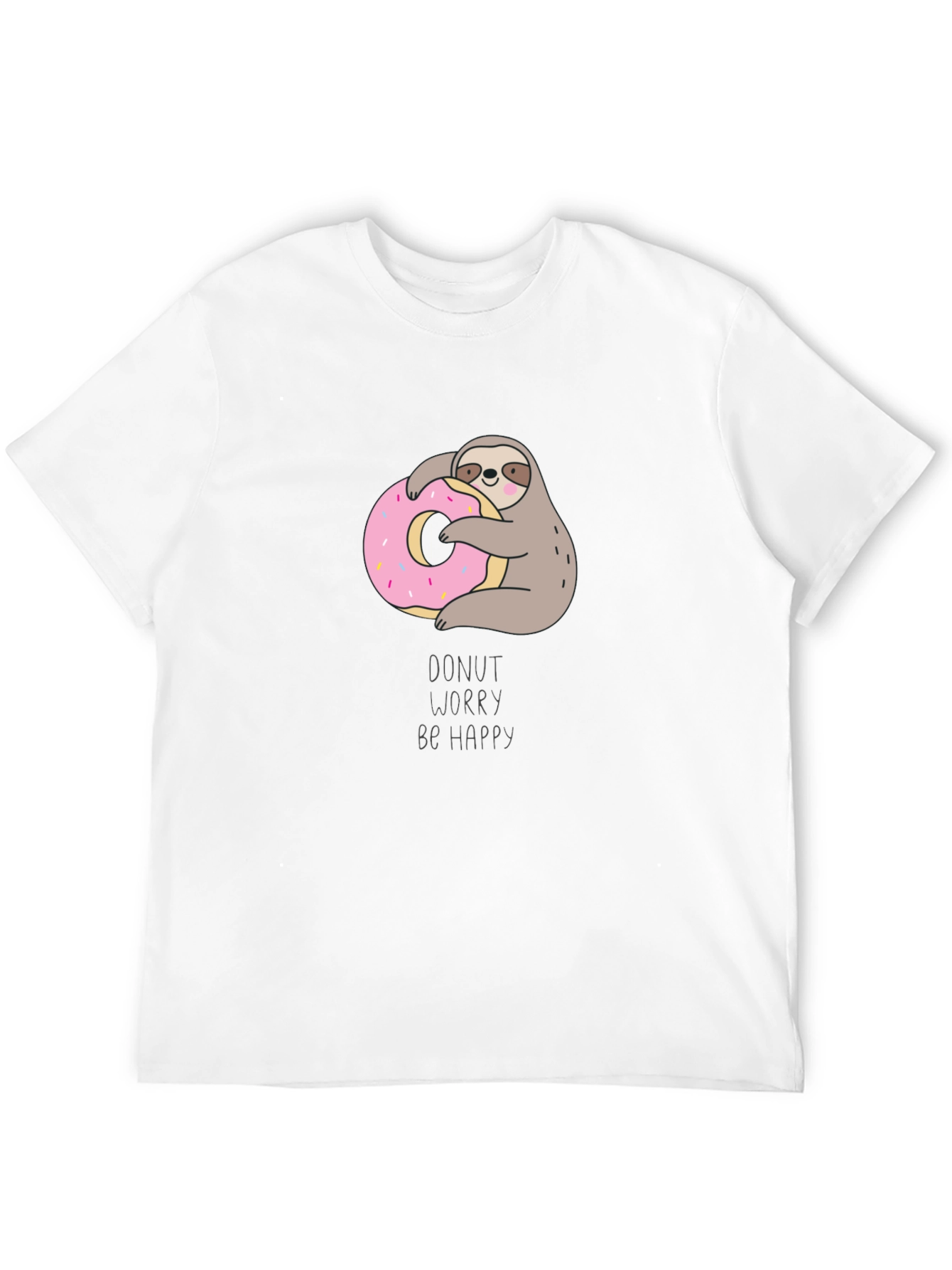 Donut Worry Be Happy Sloth T-Shirt