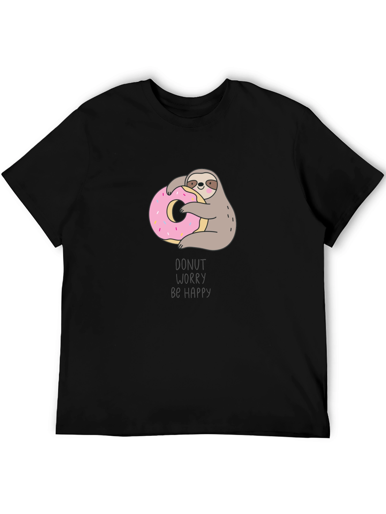Donut Worry Be Happy Sloth T-Shirt