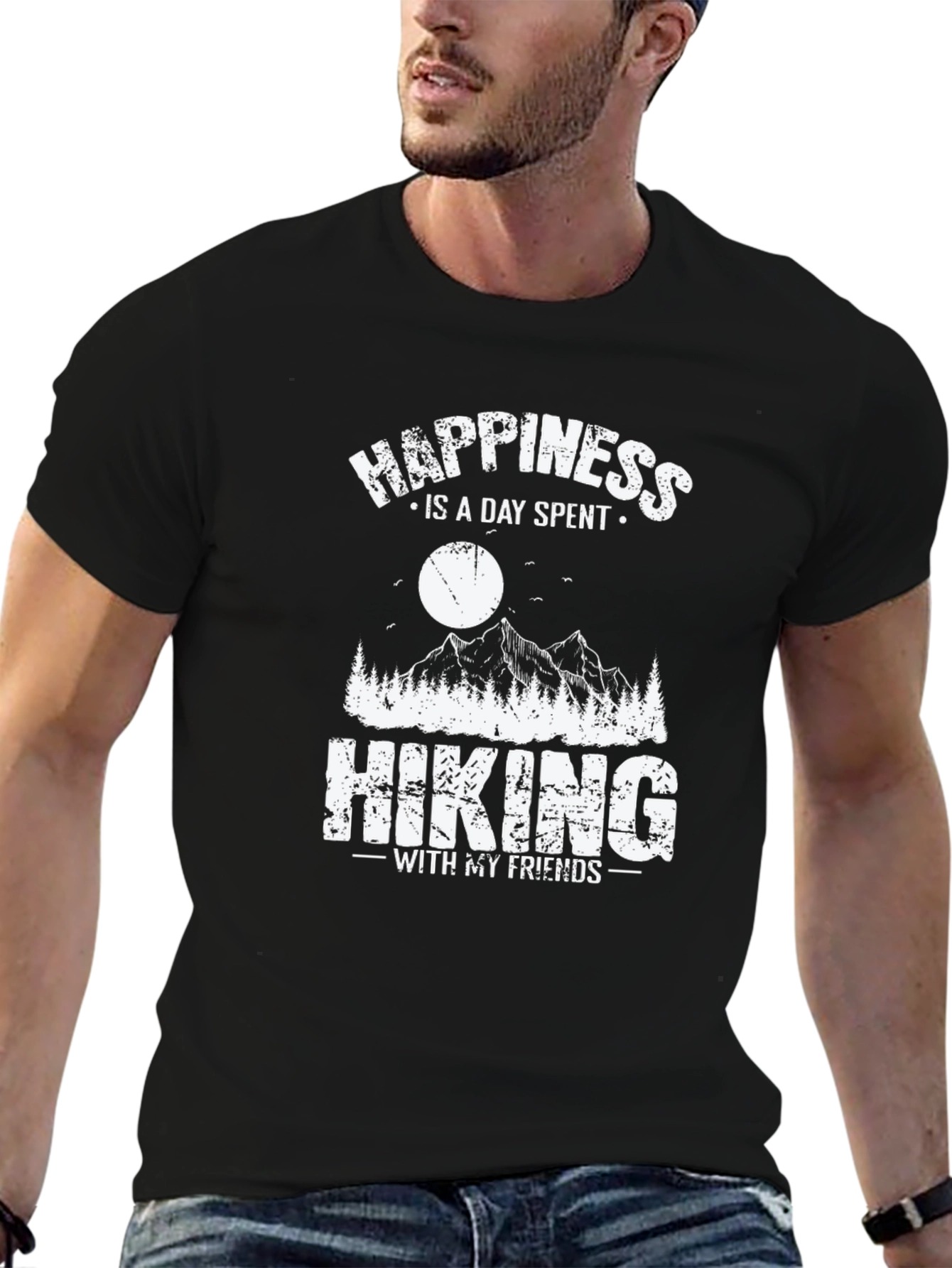 Happiness is Hiking Graphic T-Shirt