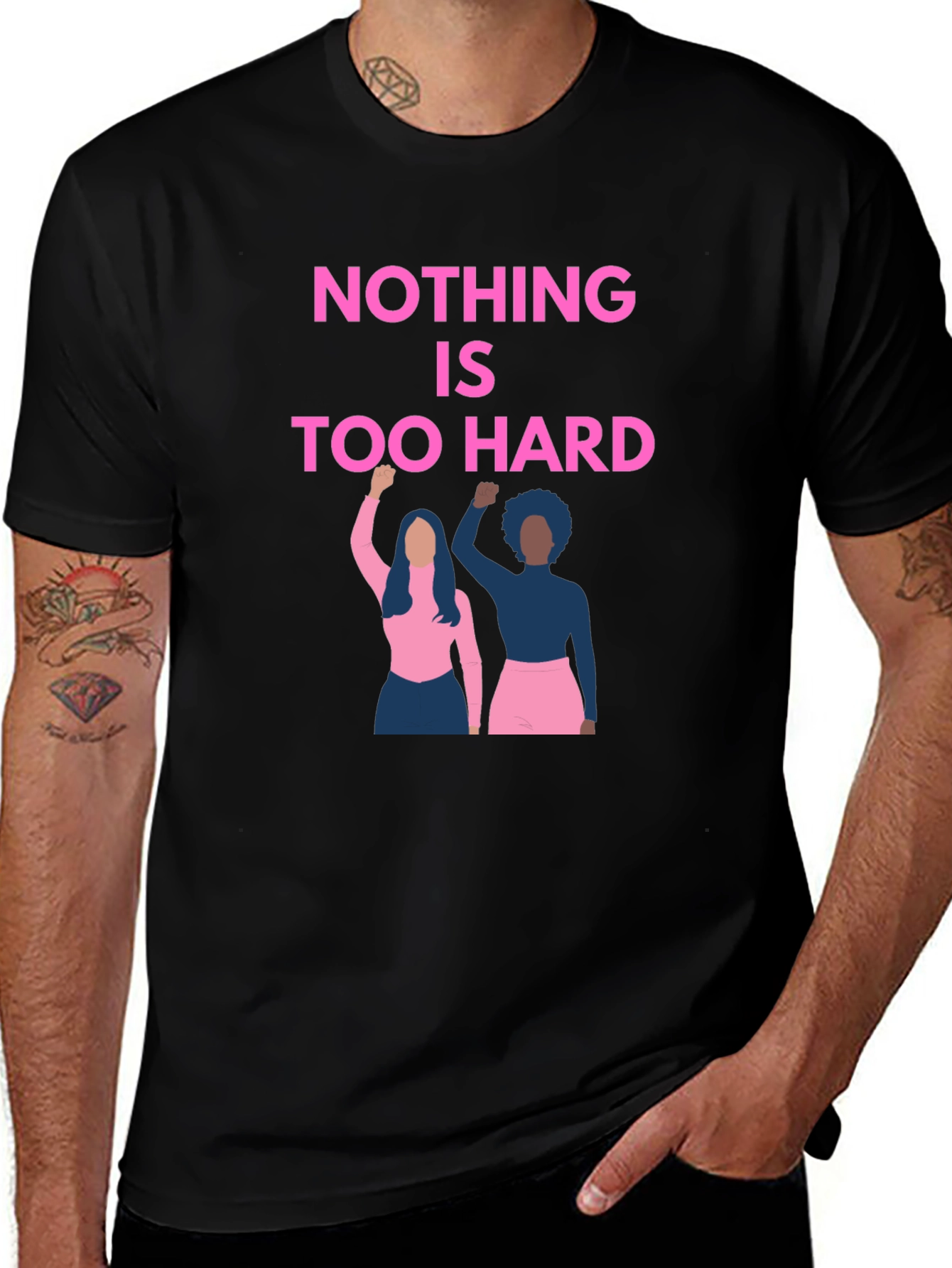 Empowering Graphic Tee: Nothing is Too Hard