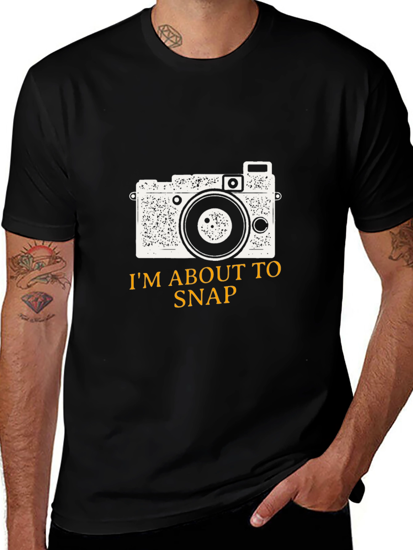 Im About to Snap Camera Graphic T-Shirt