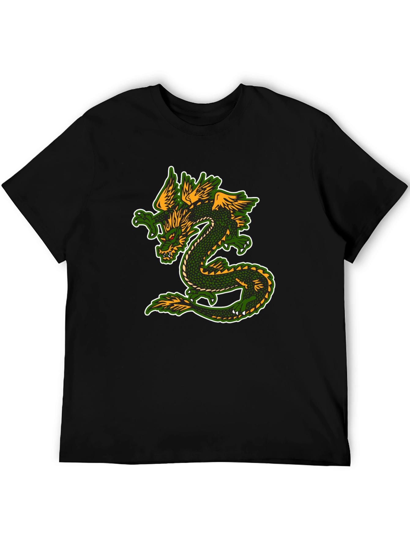 Dragon Graphic T-Shirt - Black Cotton Blend Tee