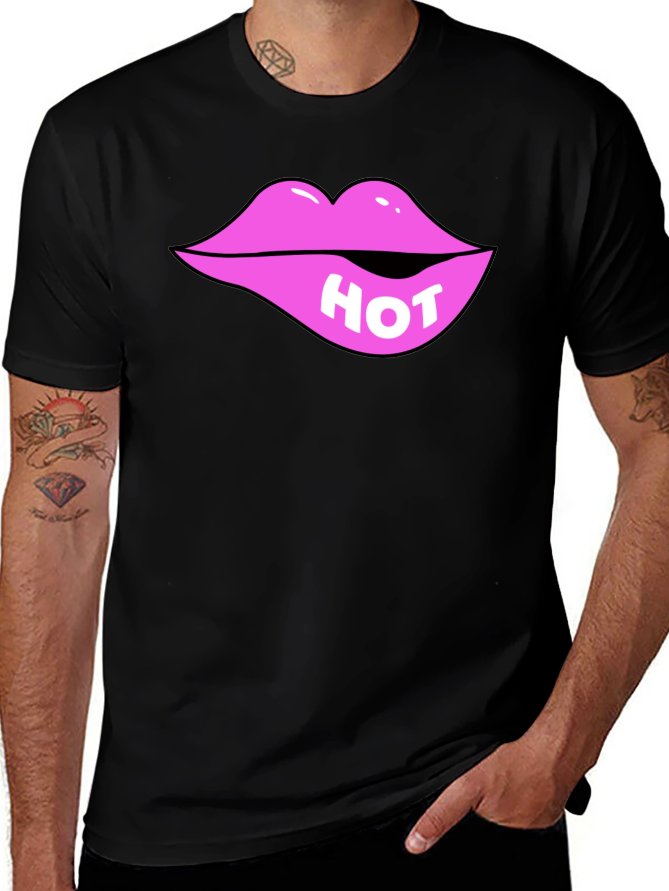 Hot Lips Graphic Tee - Bite Me T-Shirt