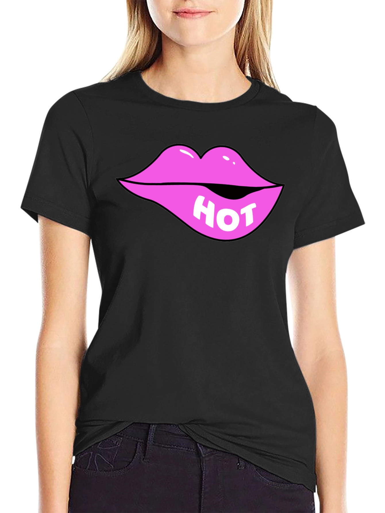 Hot Lips Graphic Tee - Bite Me T-Shirt