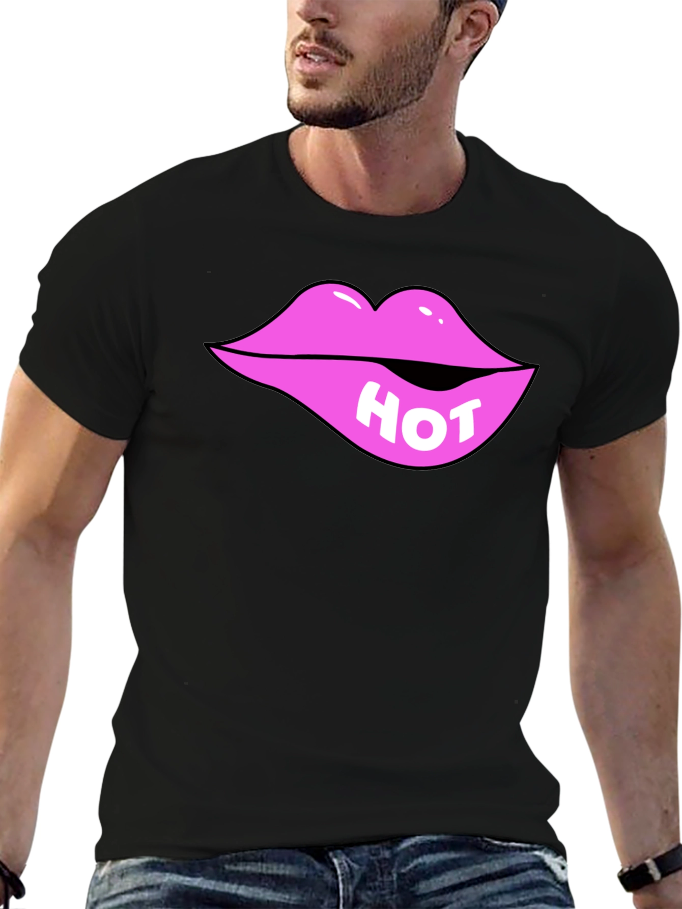 Hot Lips Graphic Tee - Bite Me T-Shirt