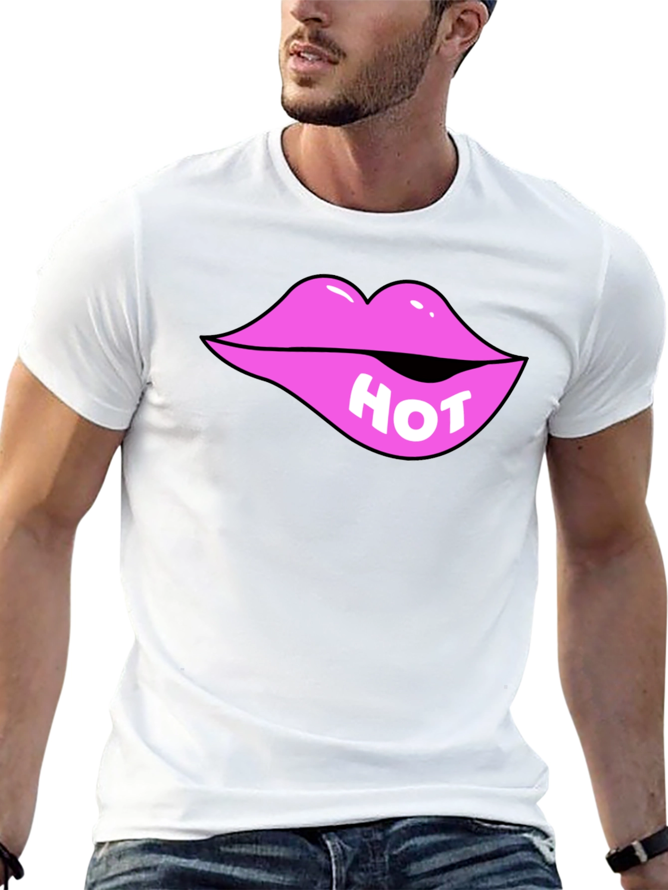 Hot Lips Graphic Tee - Bite Me T-Shirt
