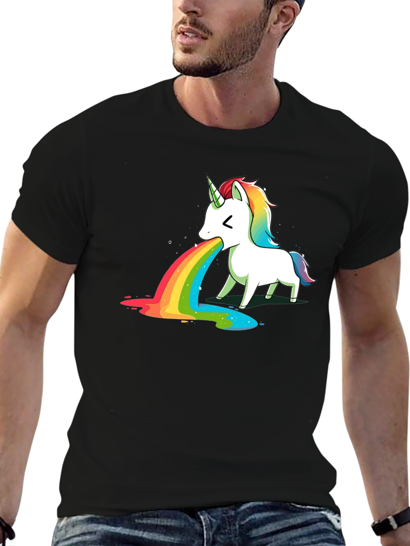 Unicorn Puking Rainbow T-Shirt