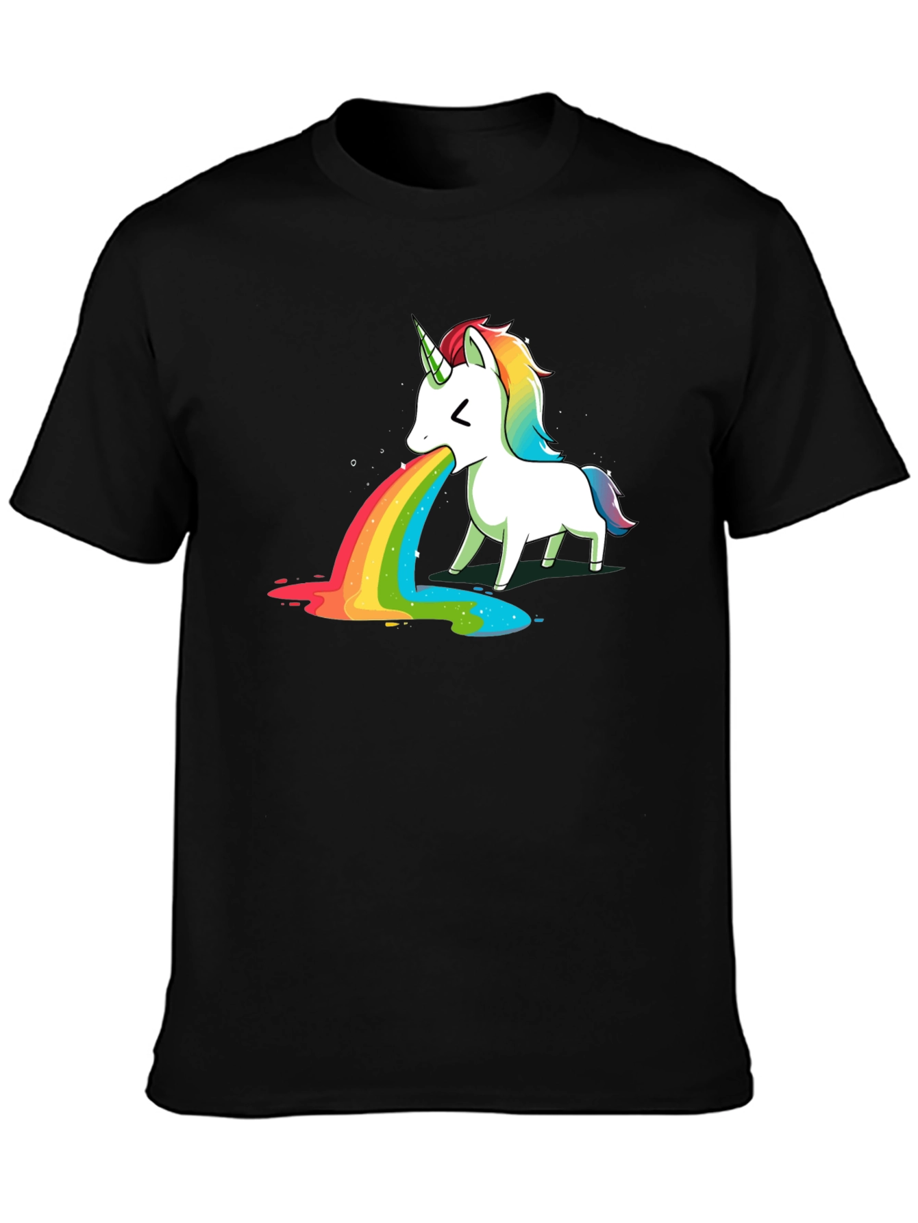 Unicorn Puking Rainbow T-Shirt