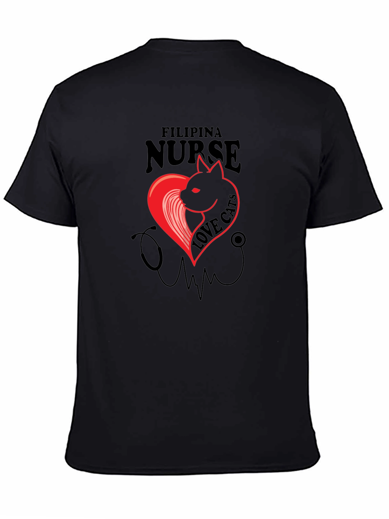 Filipina Nurse Cat Lover T-Shirt