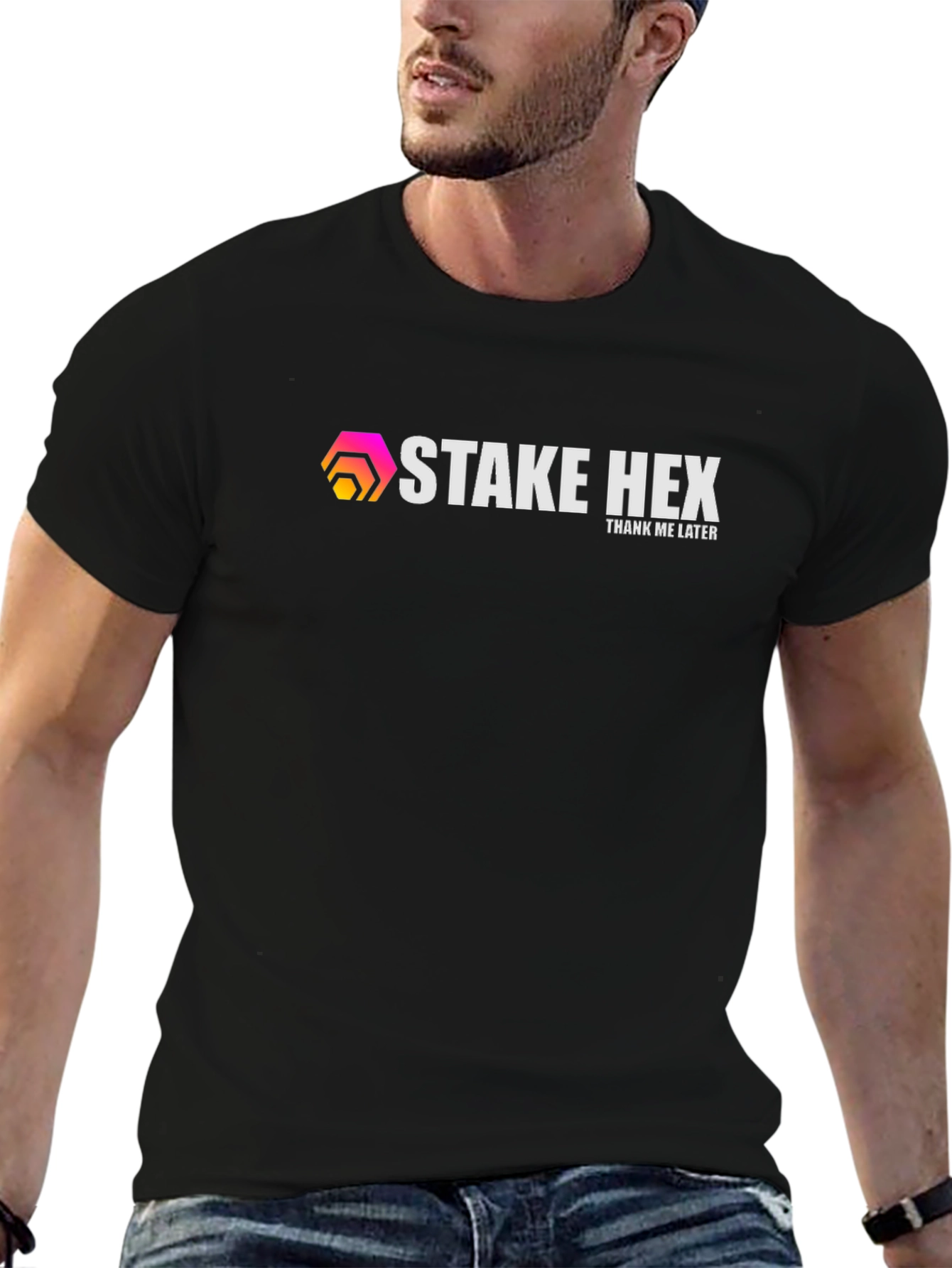 Stake HEX T-Shirt - Thank Me Later
