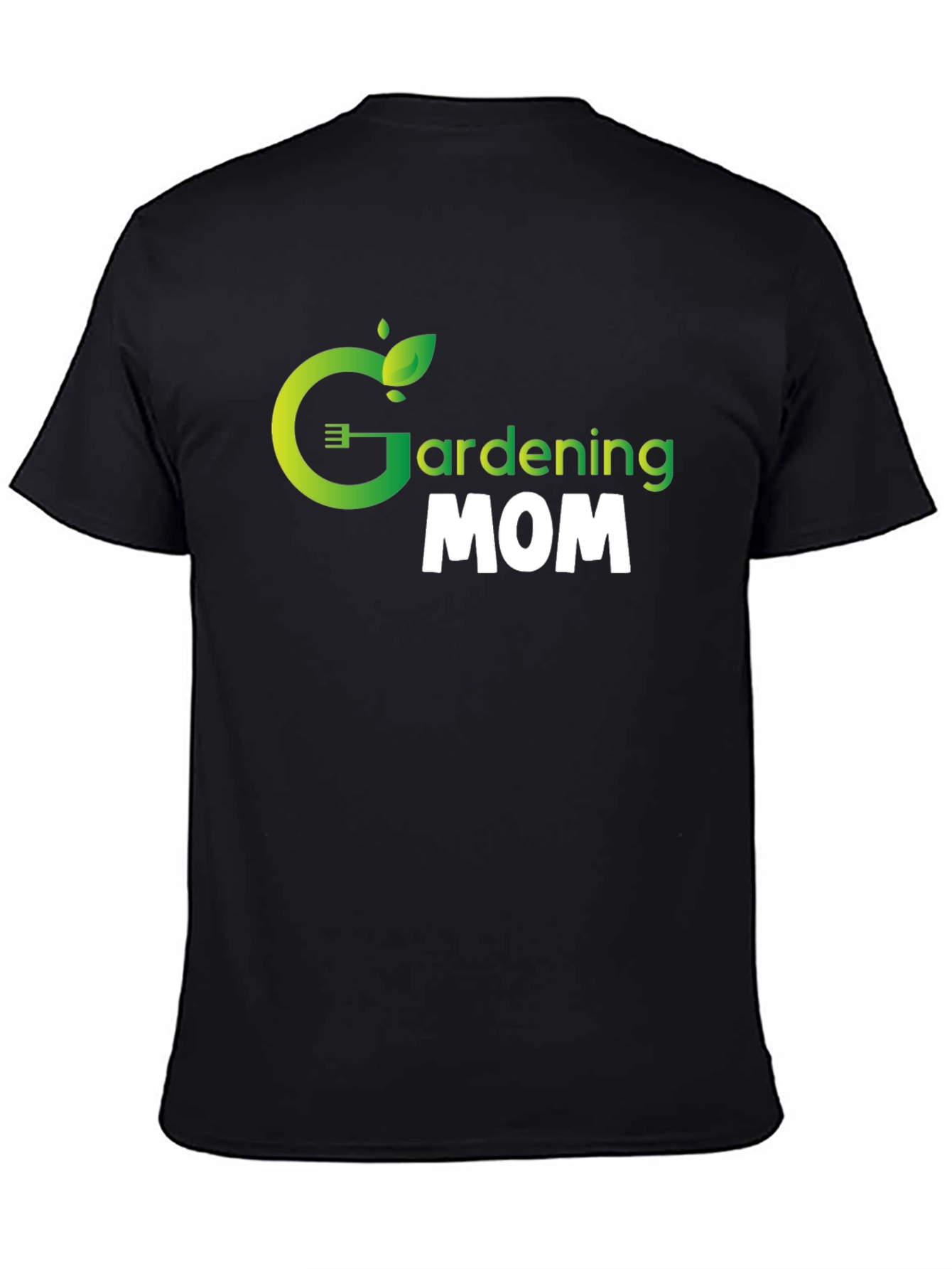 Gardening Mom Graphic Tee - Black