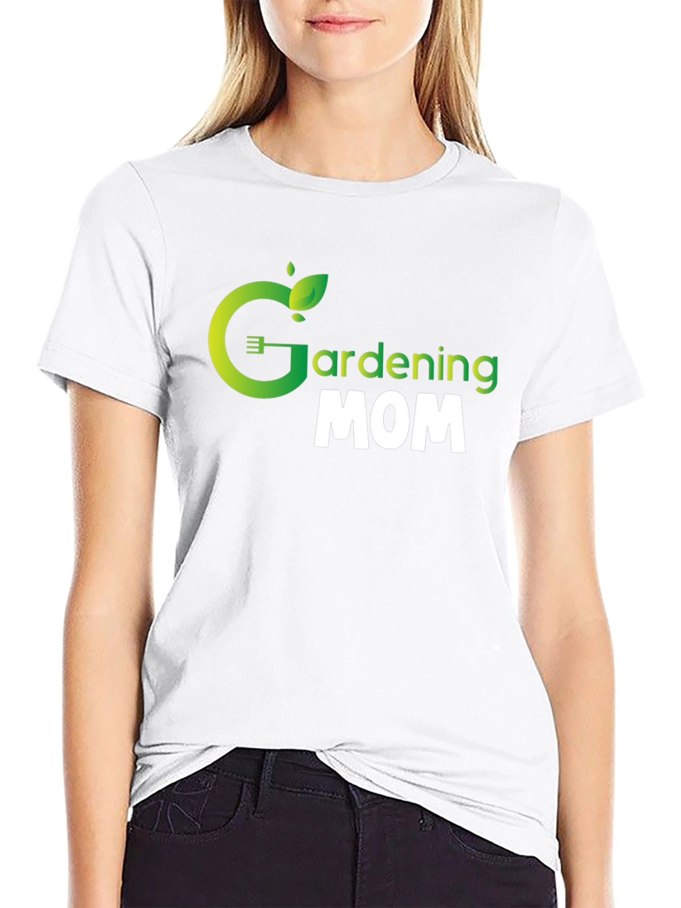 Gardening Mom Graphic Tee - Black