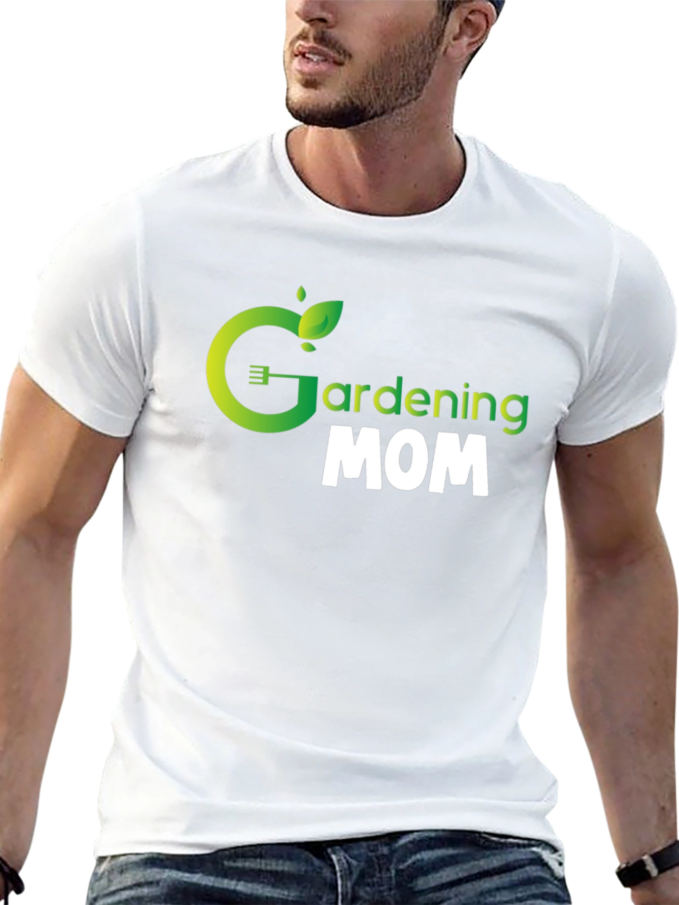Gardening Mom Graphic Tee - Black